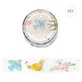 BGM washi tape featuring ornate bird motifs