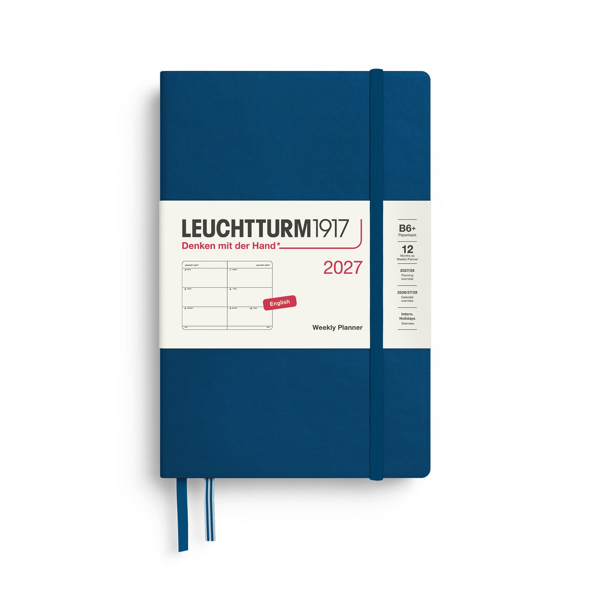 Leuchtturm1917 2027 B6+ Indigo Weekly Planner diary