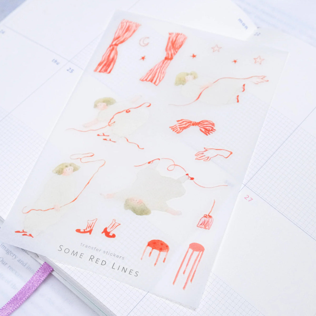 Dodolulu - Planner Sticker - Some Red Lines