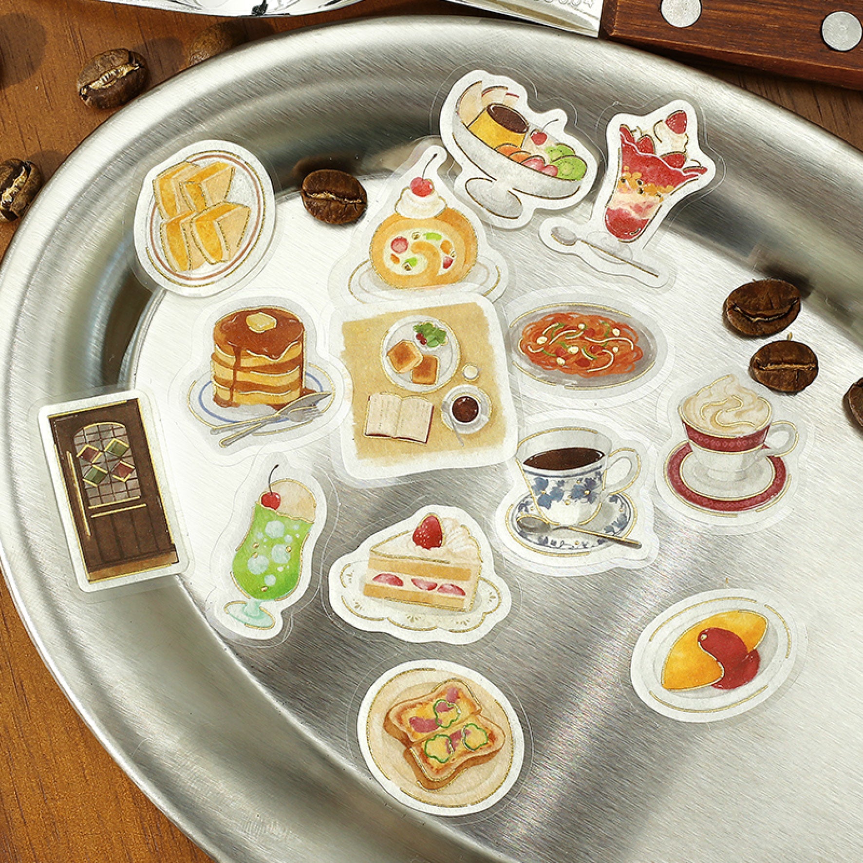 BGM - Planner Sticker - Flake Seal - Cafe Day - Coffee Shop