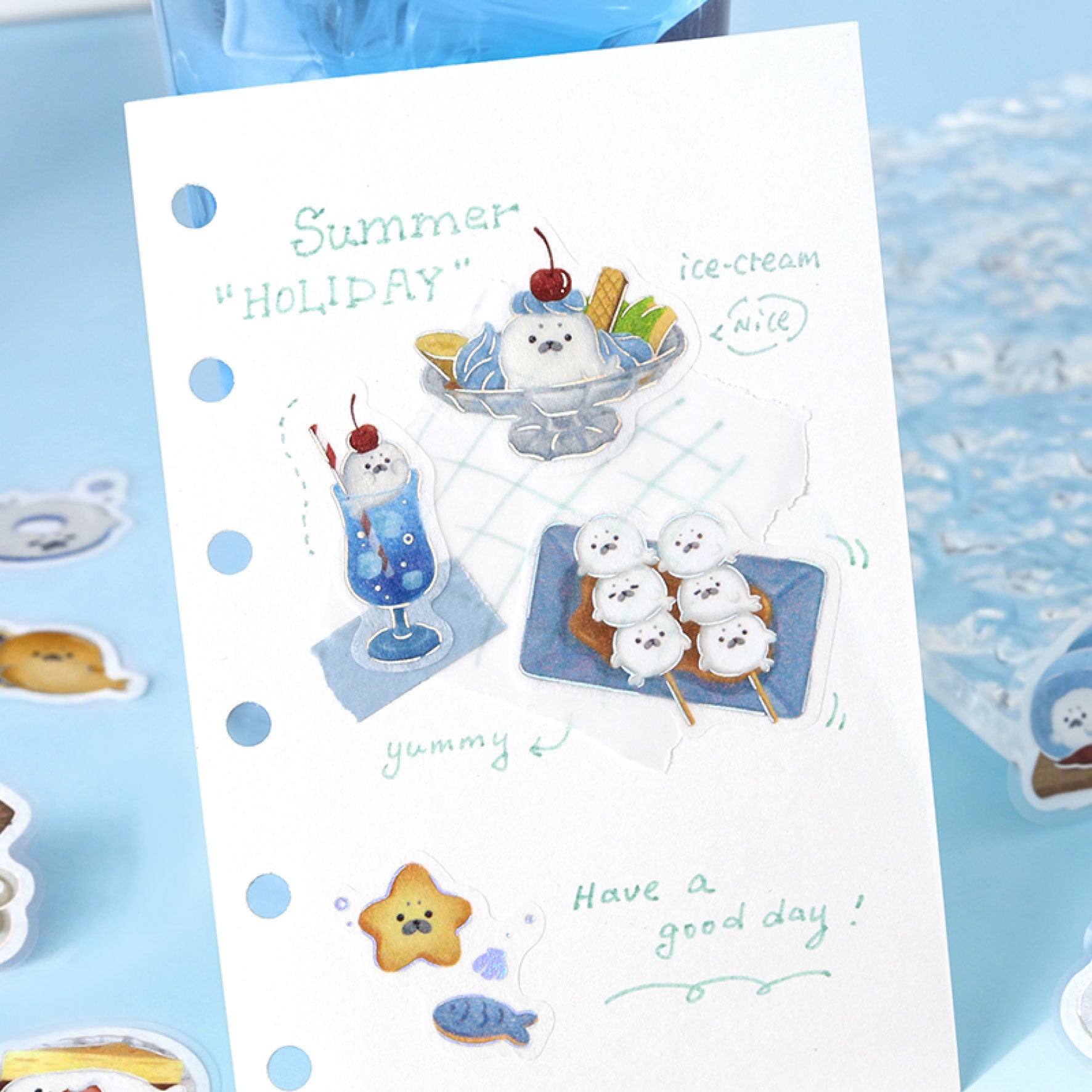 BGM - Planner Sticker - Flake Seal - Fluffy Animals Vol. 2 - Seal Sweets