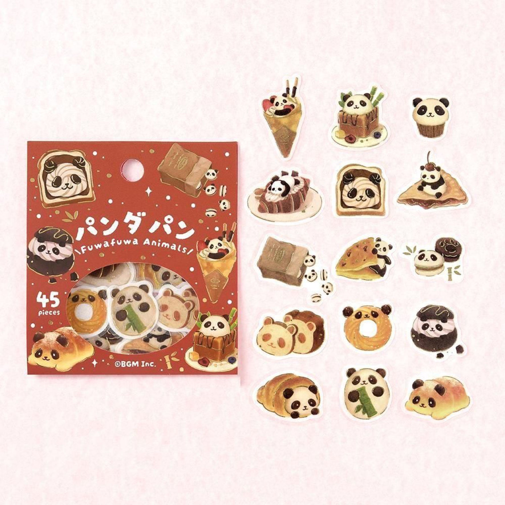 BGM - Planner Sticker - Flake Seal - Fluffy Animals Vol. 2 - Panda Bread