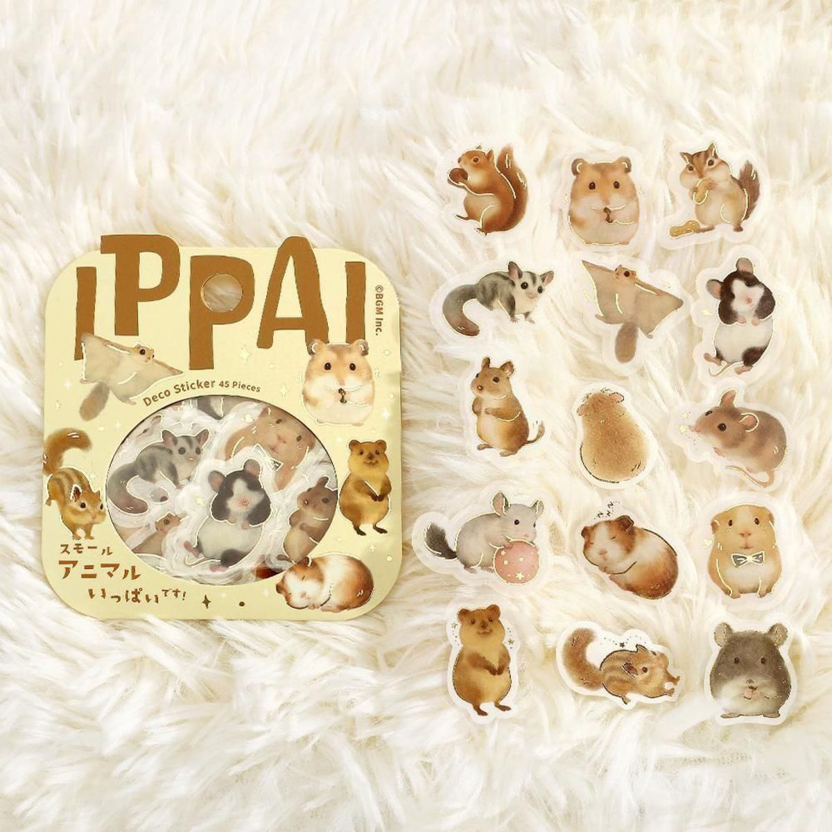 BGM - Planner Sticker - Flake Seal - Ippai - Animals