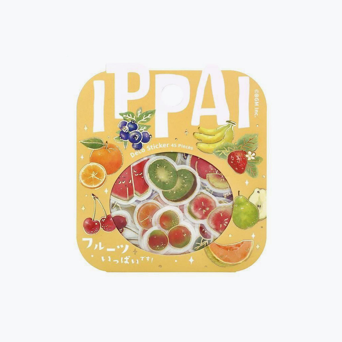 BGM - Planner Sticker - Flake Seal - Ippai - Fruit