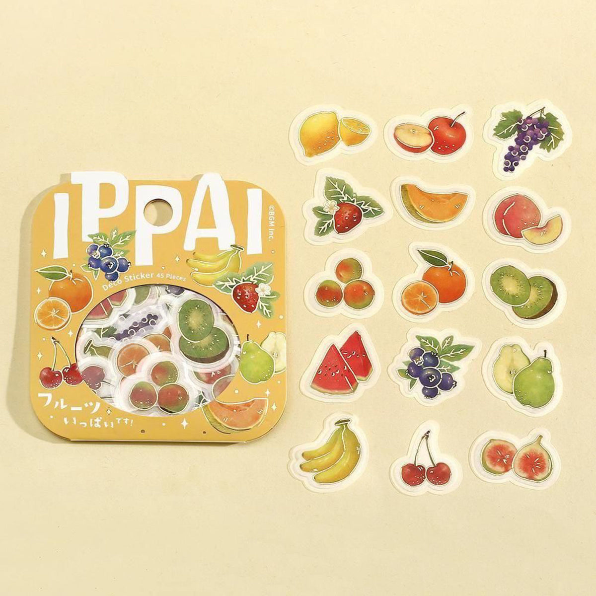 BGM - Planner Sticker - Flake Seal - Ippai - Fruit