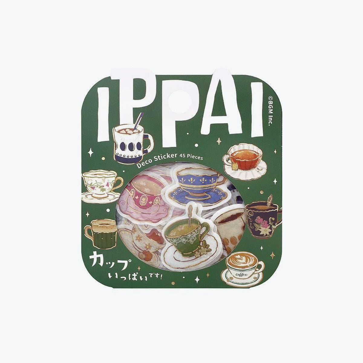 BGM - Planner Sticker - Flake Seal - Ippai - Cups