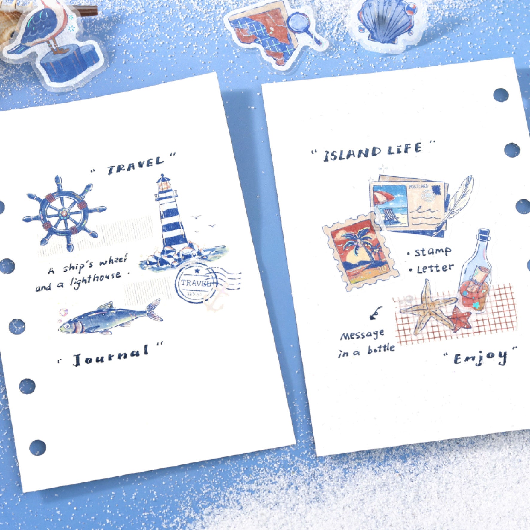 BGM - Planner Sticker - Flake Seal - Journey - To the Sea