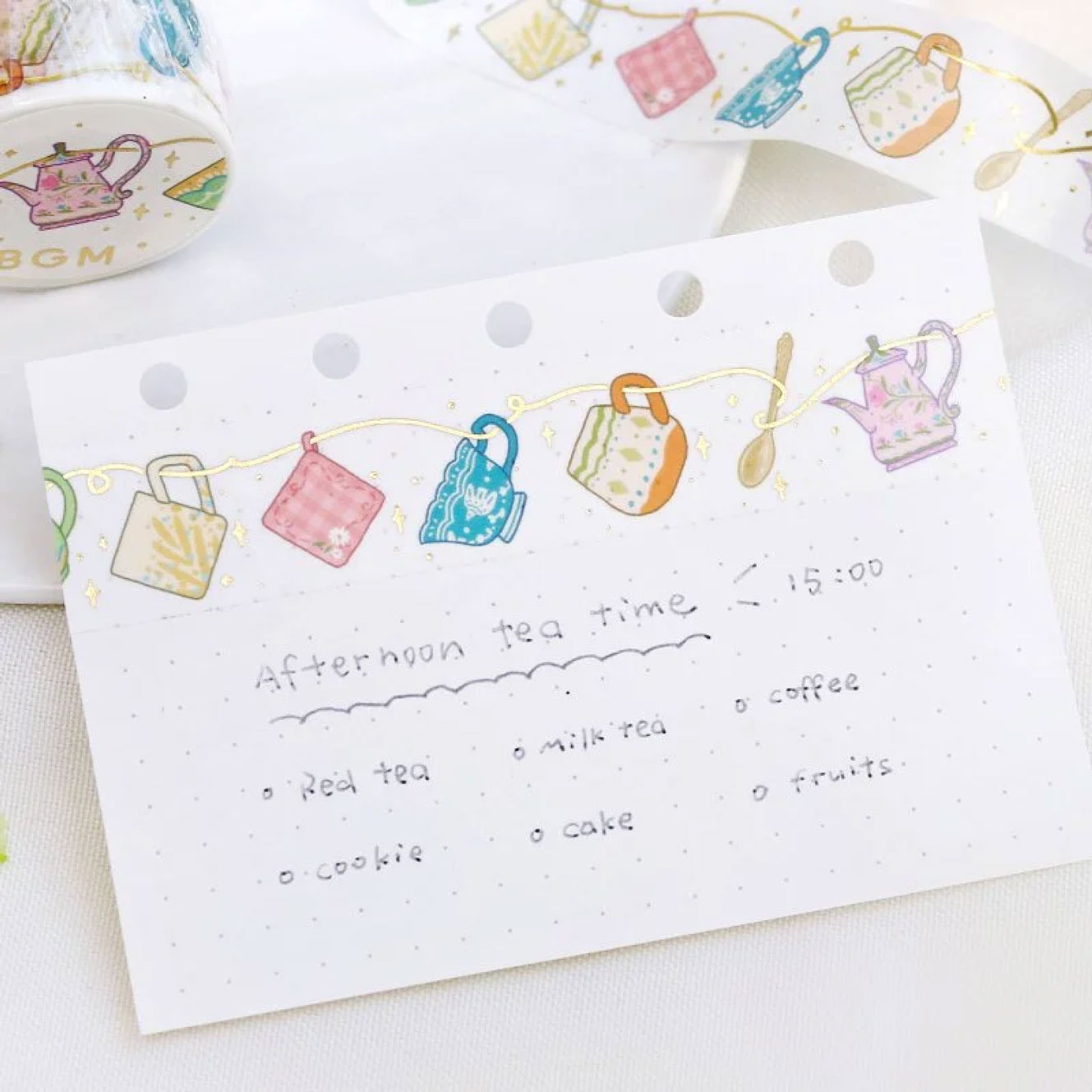 BGM - Washi Tape - Life - Tea Time <Outgoing>