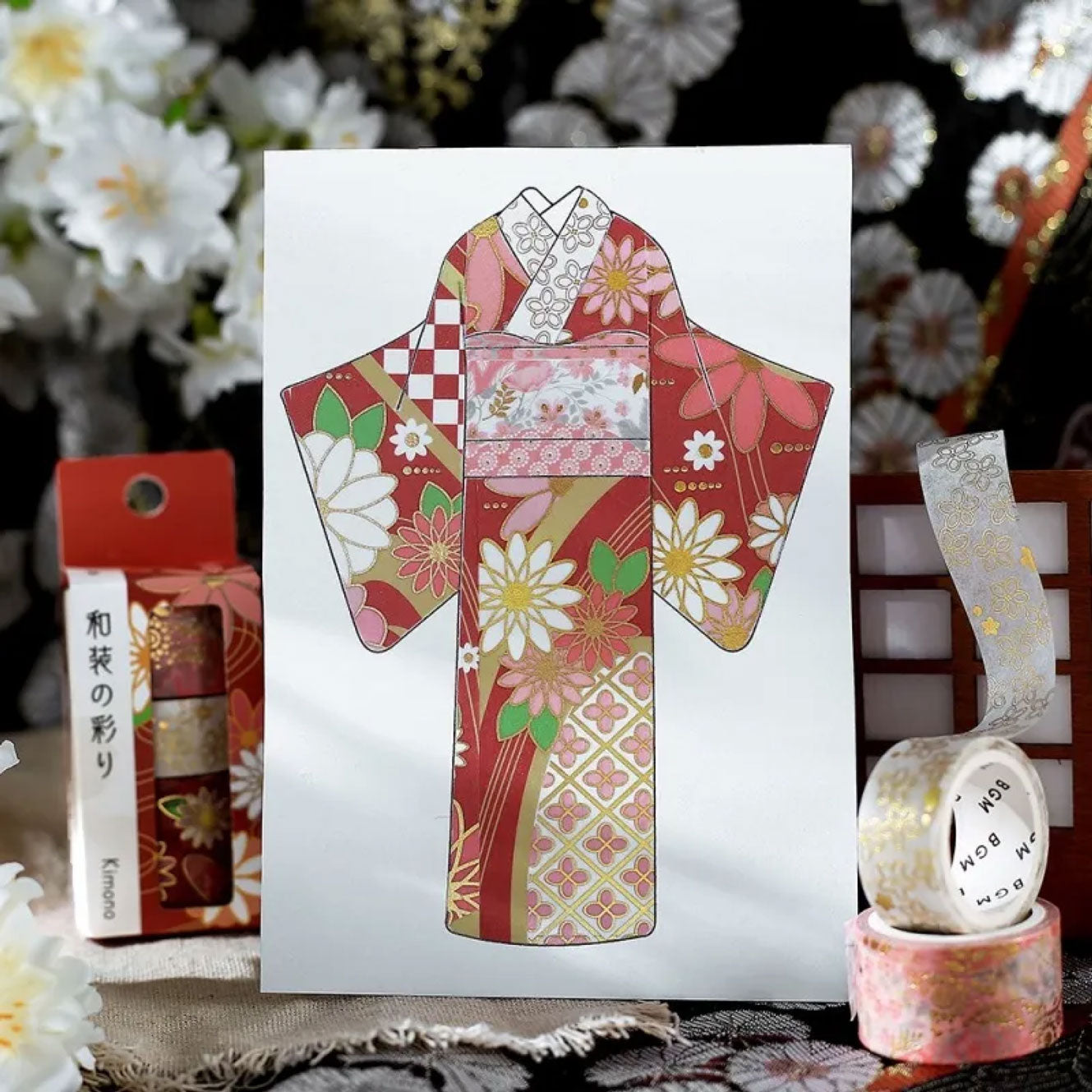 BGM - Washi Tape Set - Kimono - Set 1 <Outgoing>