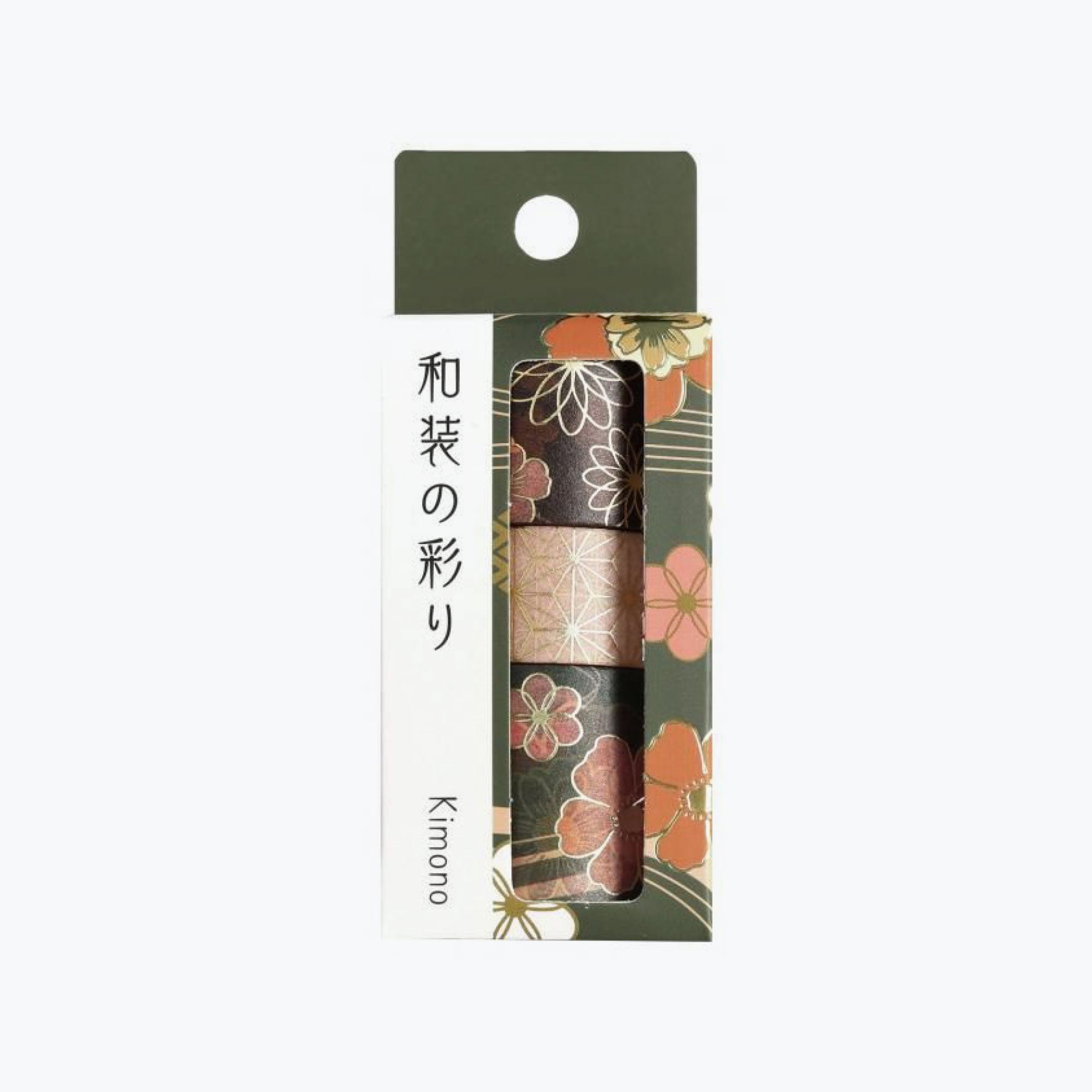 BGM - Washi Tape Set - Kimono Vol. 2 - Dark Green <Outgoing>