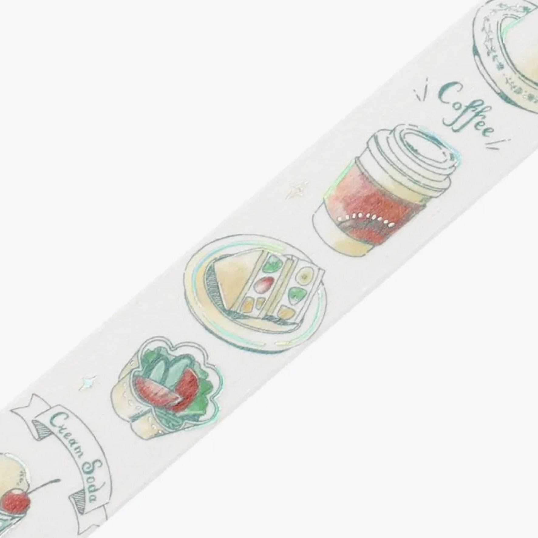BGM - Washi Tape - Travel Cafe - Mint <Outgoing>