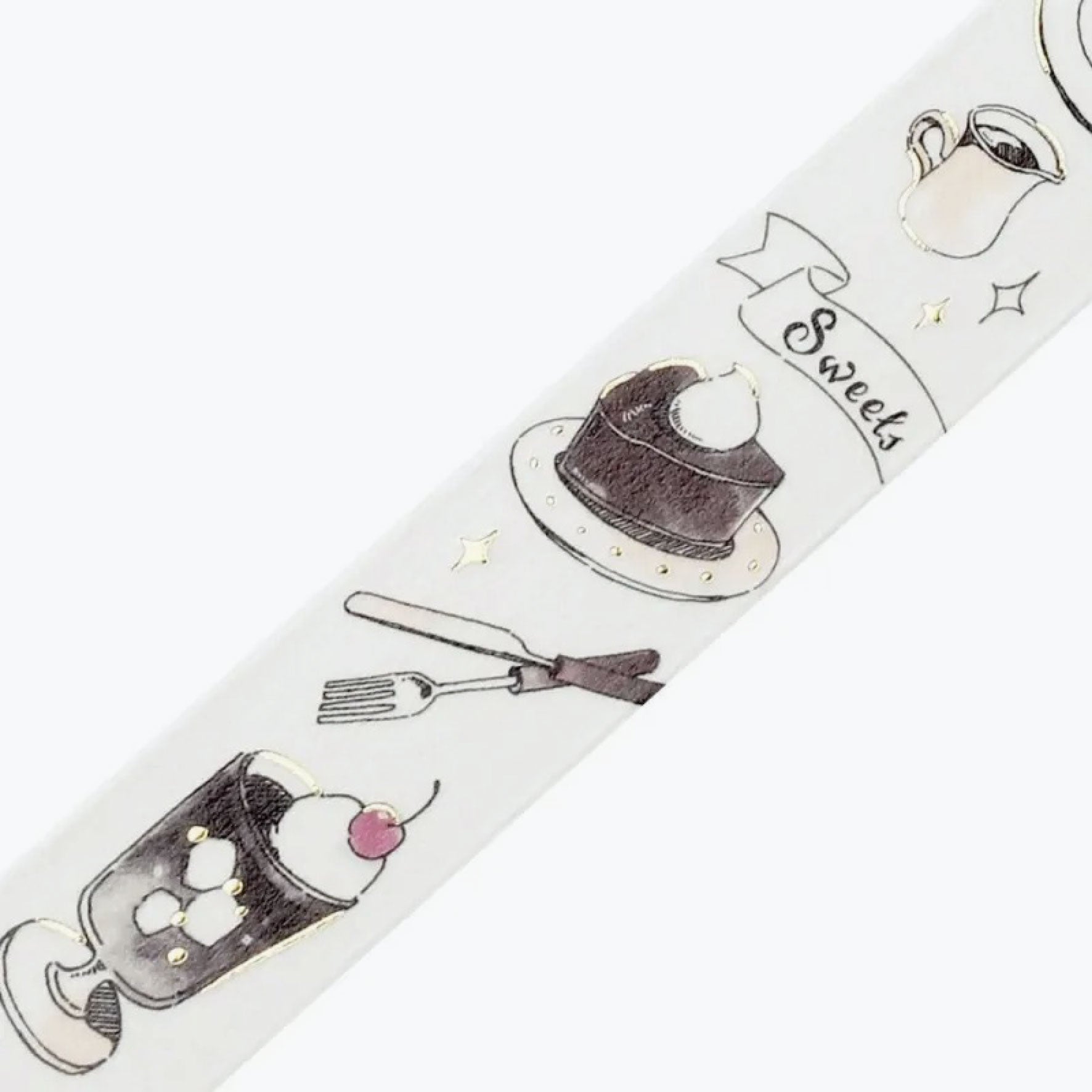 BGM - Washi Tape - Travel Cafe - Noir <Outgoing>