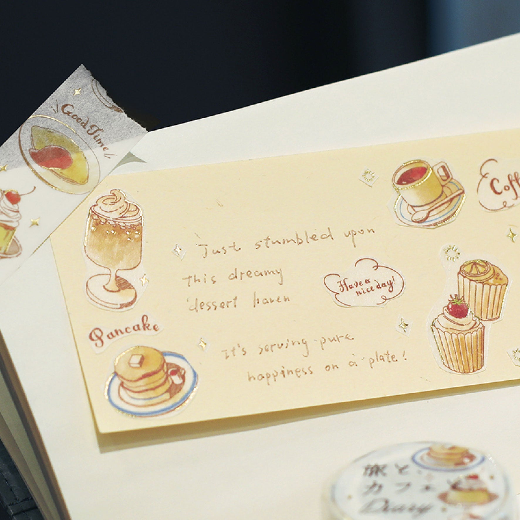 BGM - Washi Tape - Travel Cafe - Honey <Outgoing>