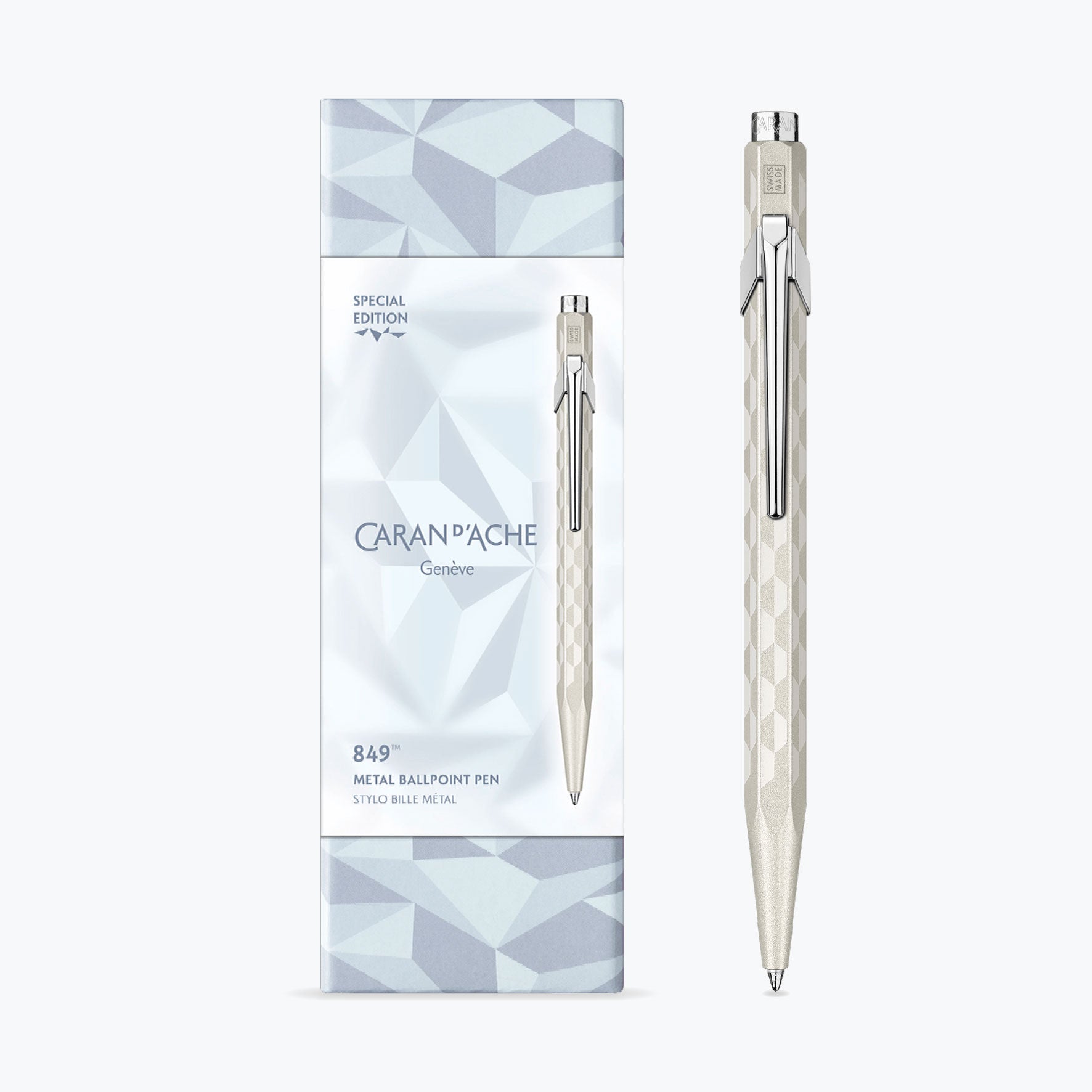 Caran d'Ache - Ballpoint Pen - 849 - Alpine Frost - White