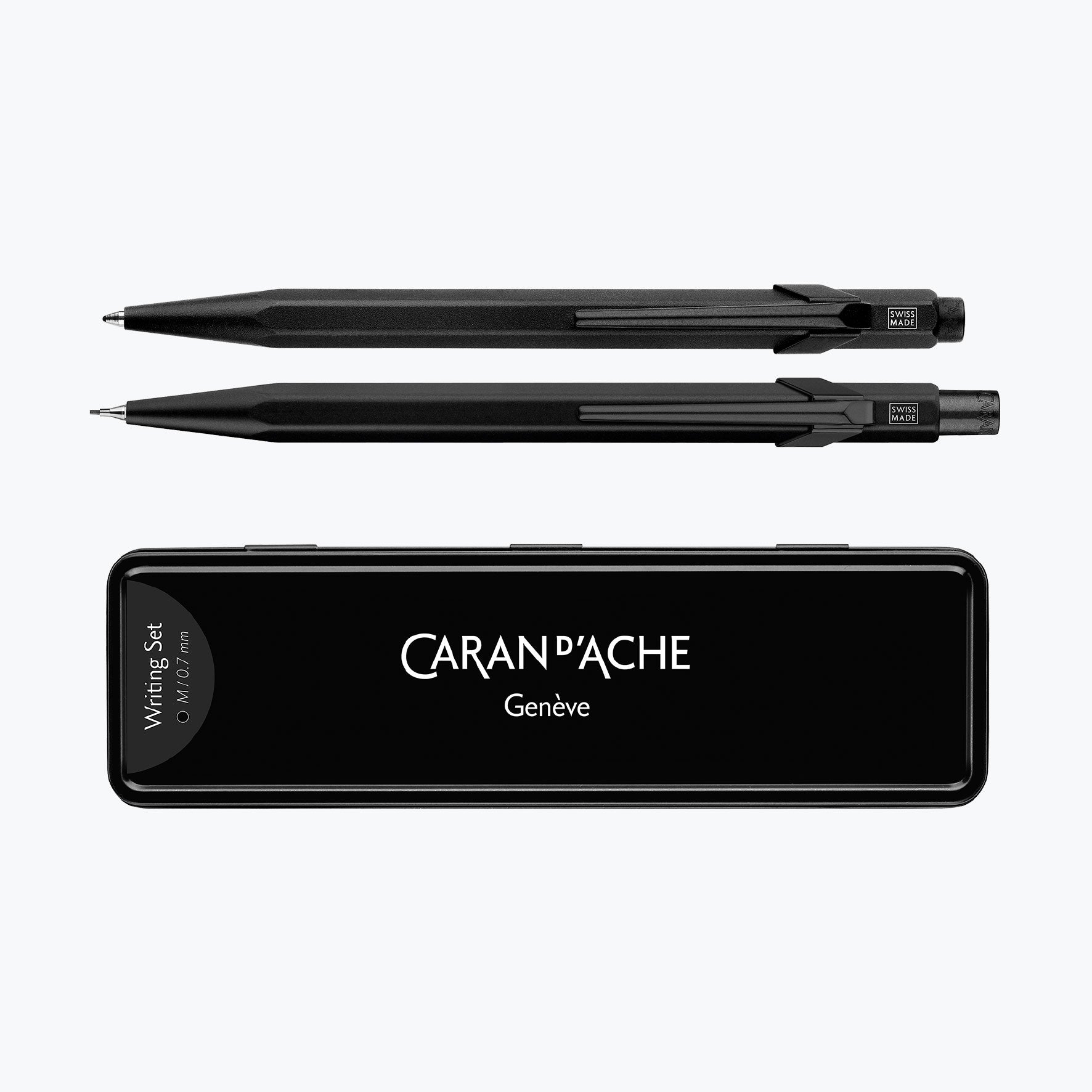 Caran d'Ache - Ballpoint Pen + Mechanical Pencil - 849 Bar - Black Code