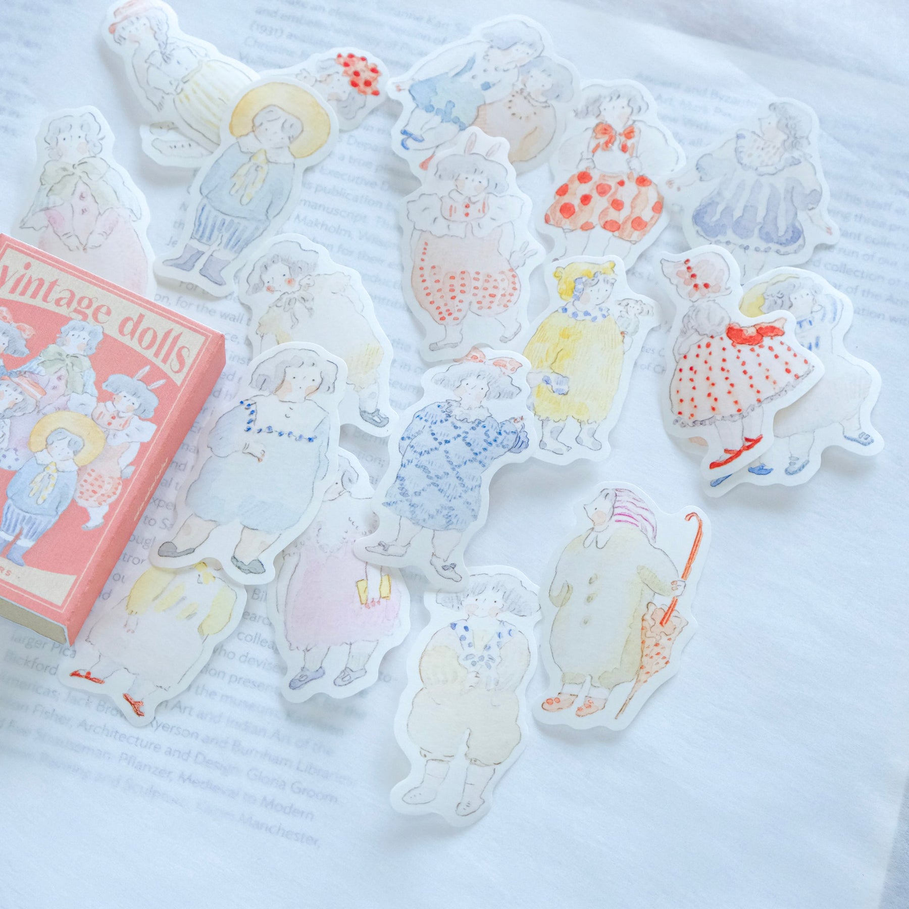 Dodolulu - Planner Sticker Matchbox - Vintage Dolls