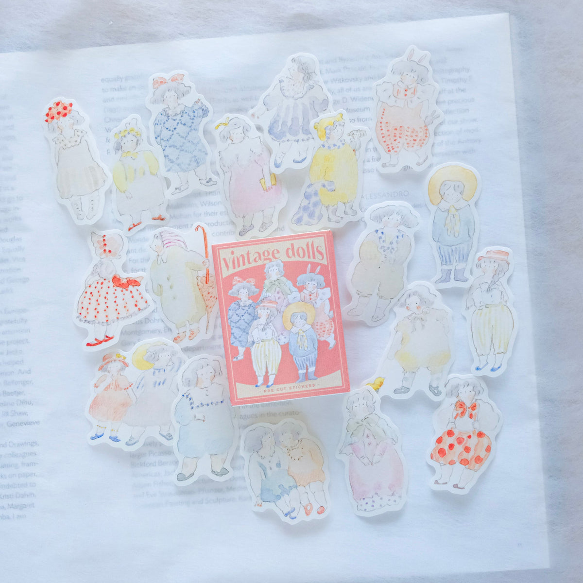 Dodolulu - Planner Sticker Matchbox - Vintage Dolls