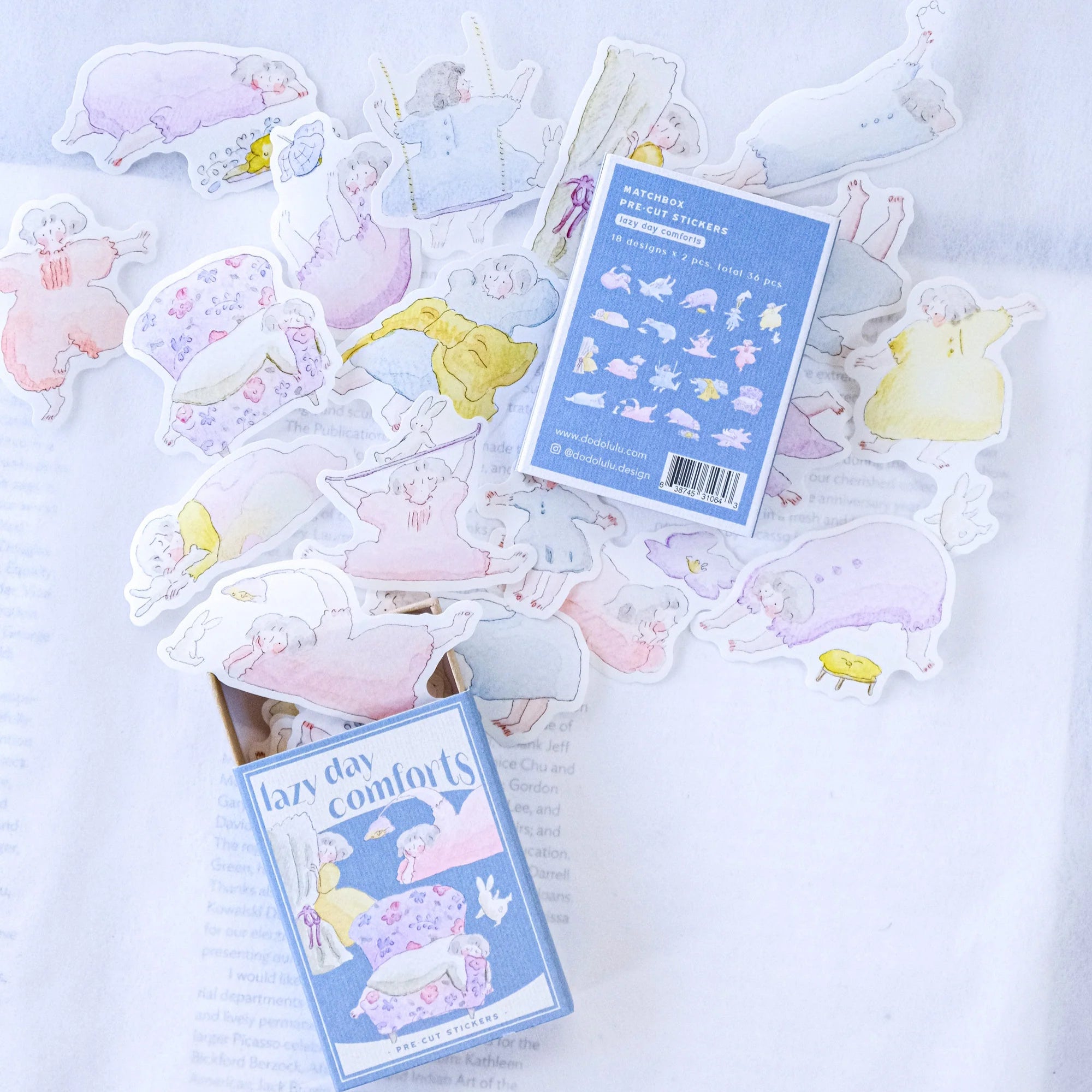 Dodolulu - Planner Sticker Matchbox - Lazy Day Comforts (09)
