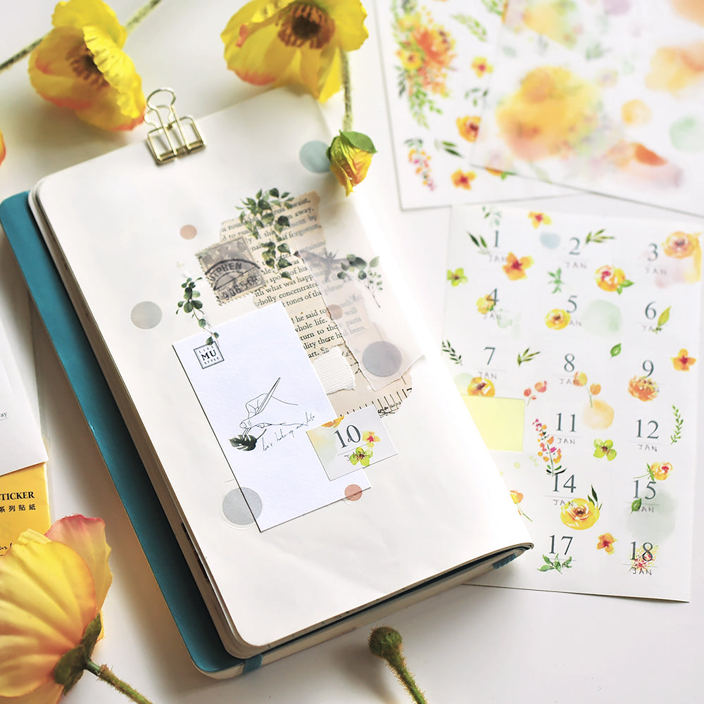 MU Lifestyle - Planner Sticker - Date - #01 <Outgoing>