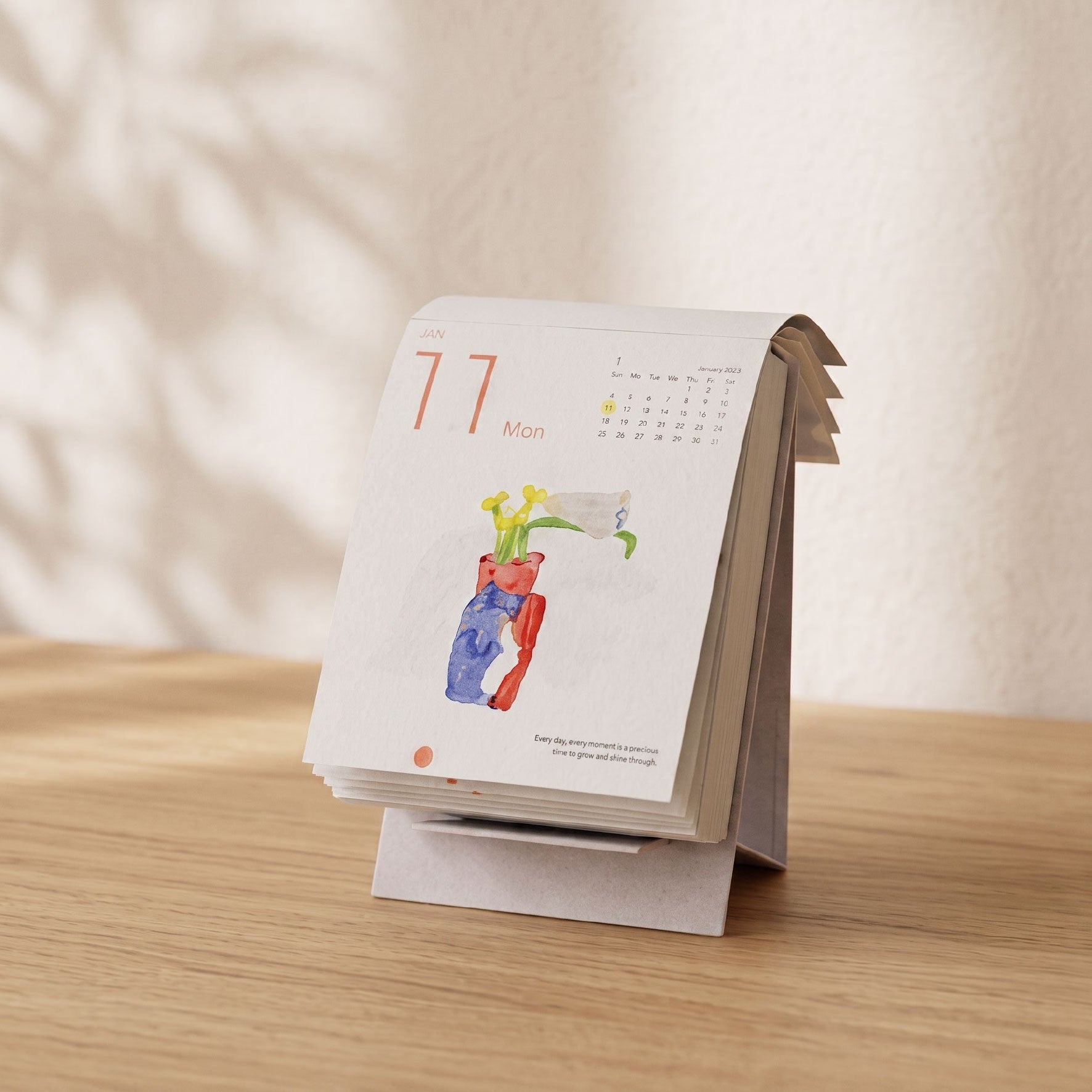 Dodolulu - 2027 Calendar - Desk Calendar - 365 Day To Day