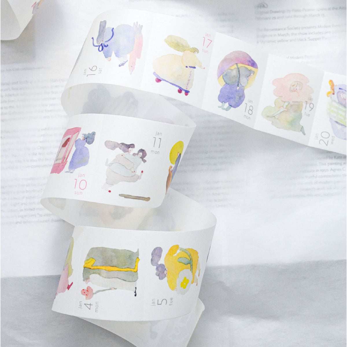 Dodolulu - 2027 Calendar - Washi Tape - 365