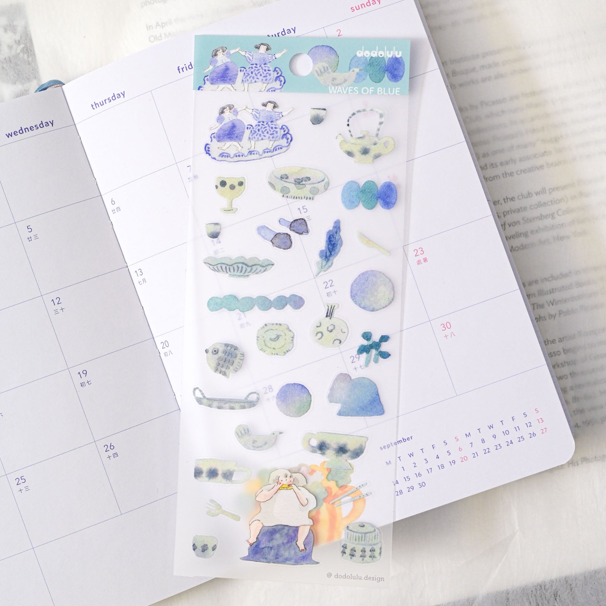 Dodolulu - Planner Sticker - Waves of Blue