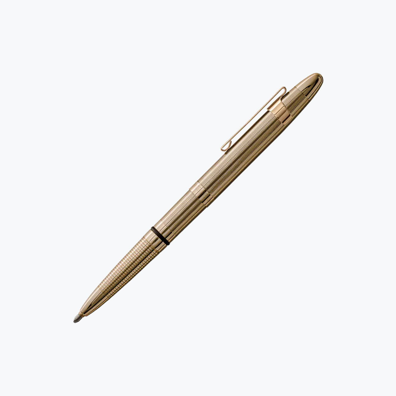 Fisher - Ballpoint Pen - Space Pen - Bullet - Lacquered Brass (Clip)
