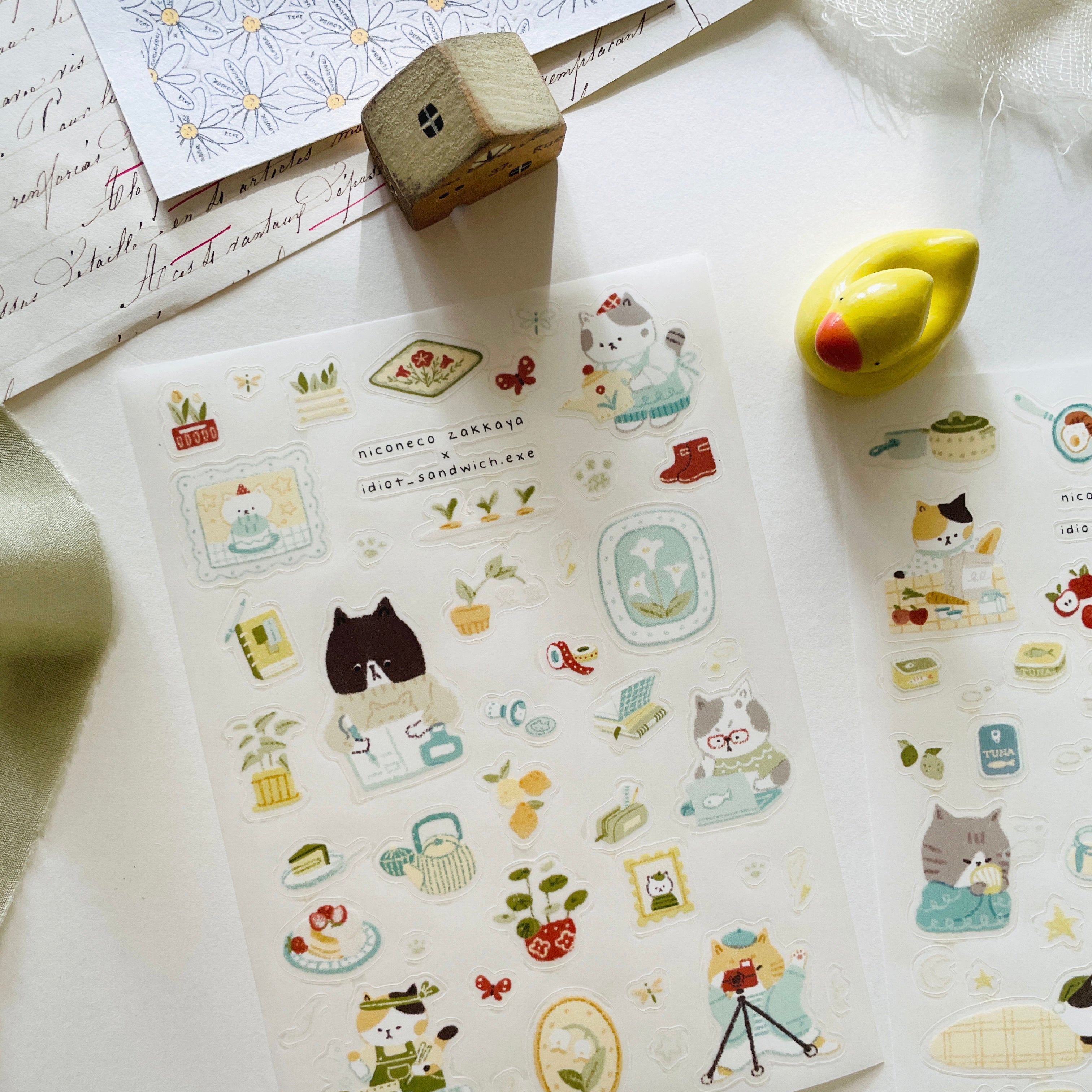 Niconeco Zakkaya - Planner Sticker - Neko's Daily Life (PET)