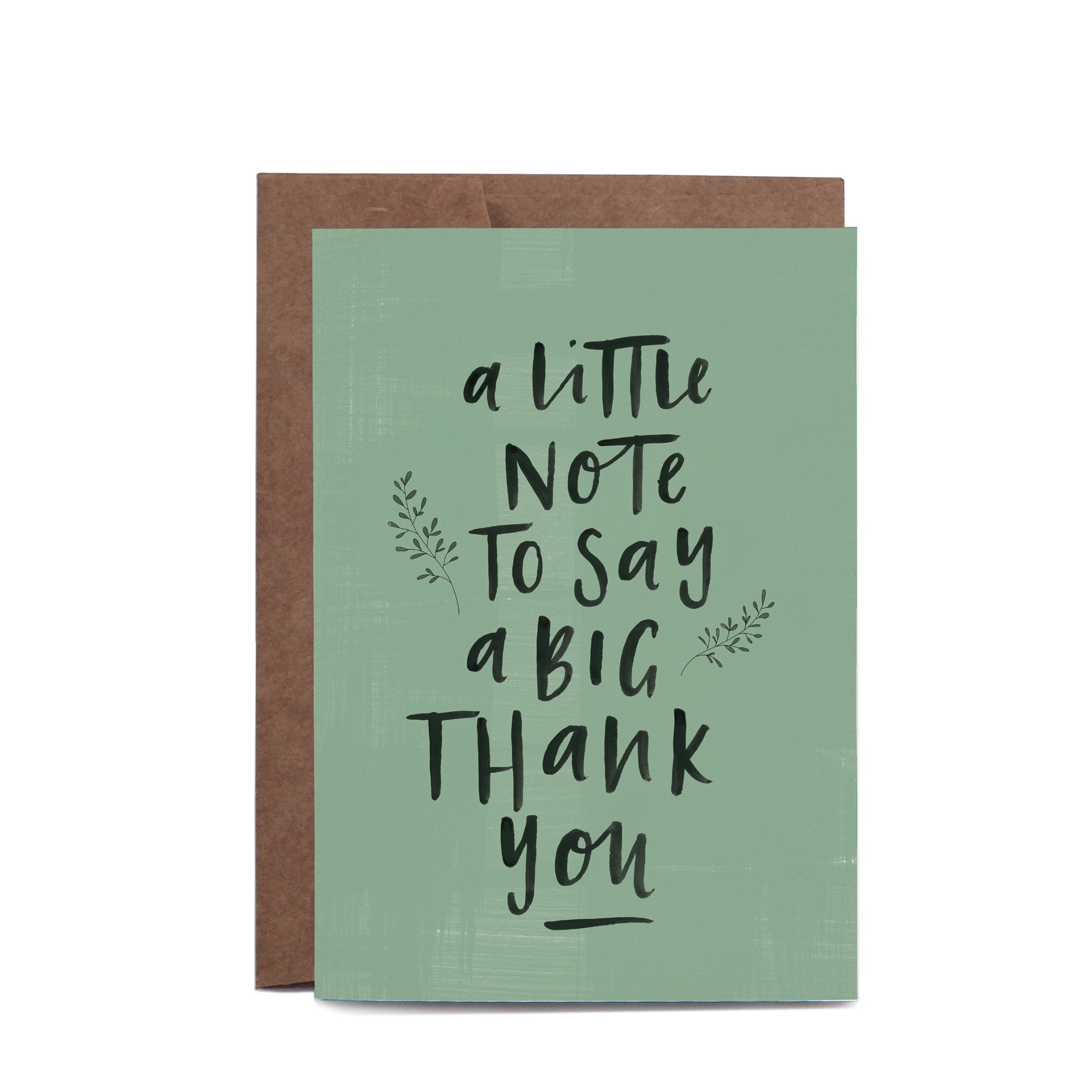 In the Daylight - Card - Thank You - A Little Note