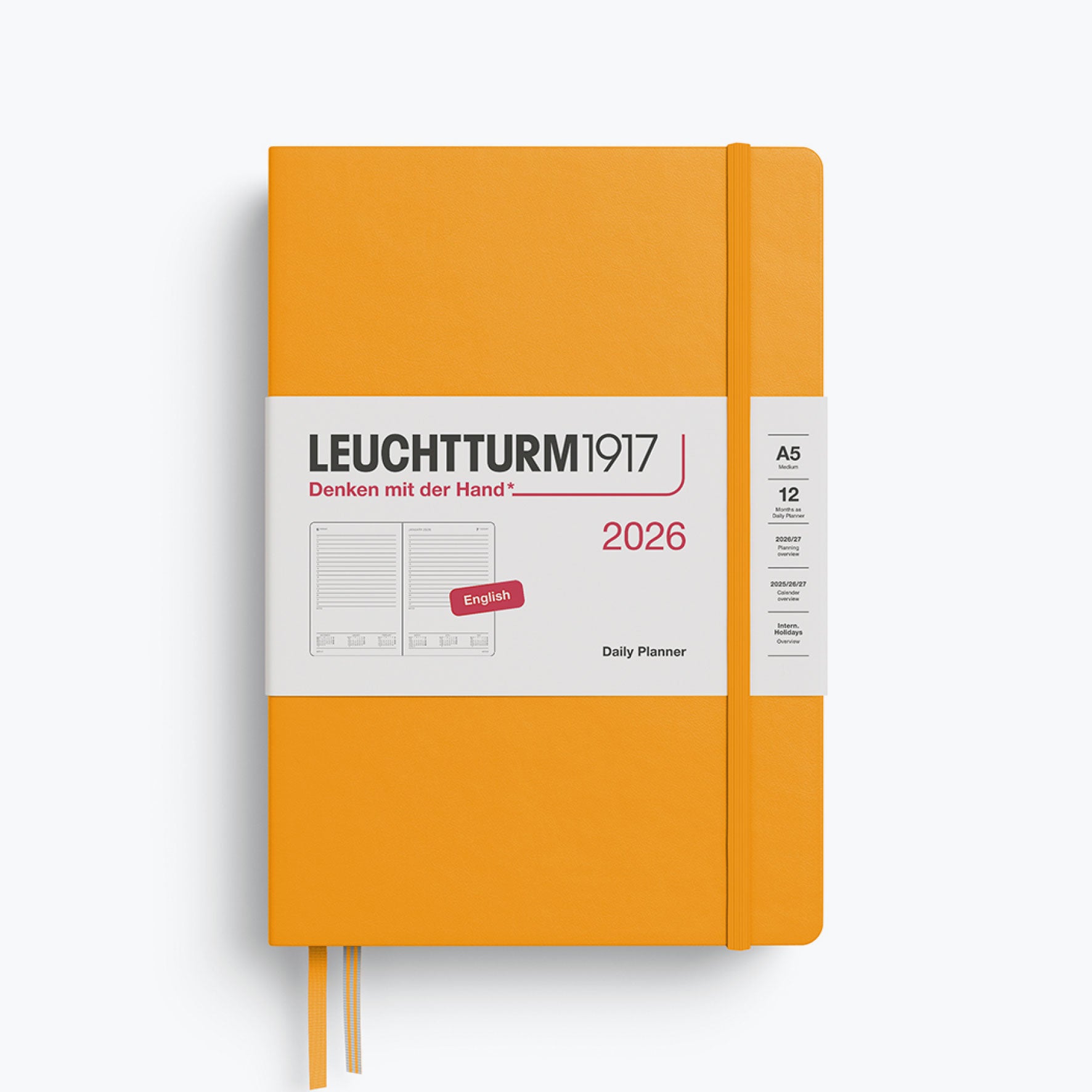Leuchtturm1917 - 2026 Diary - Daily Planner - A5 - Rising Sun