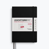 Leuchtturm1917 - 2026 Diary - Weekly Notebook - A5 - Black (Soft)