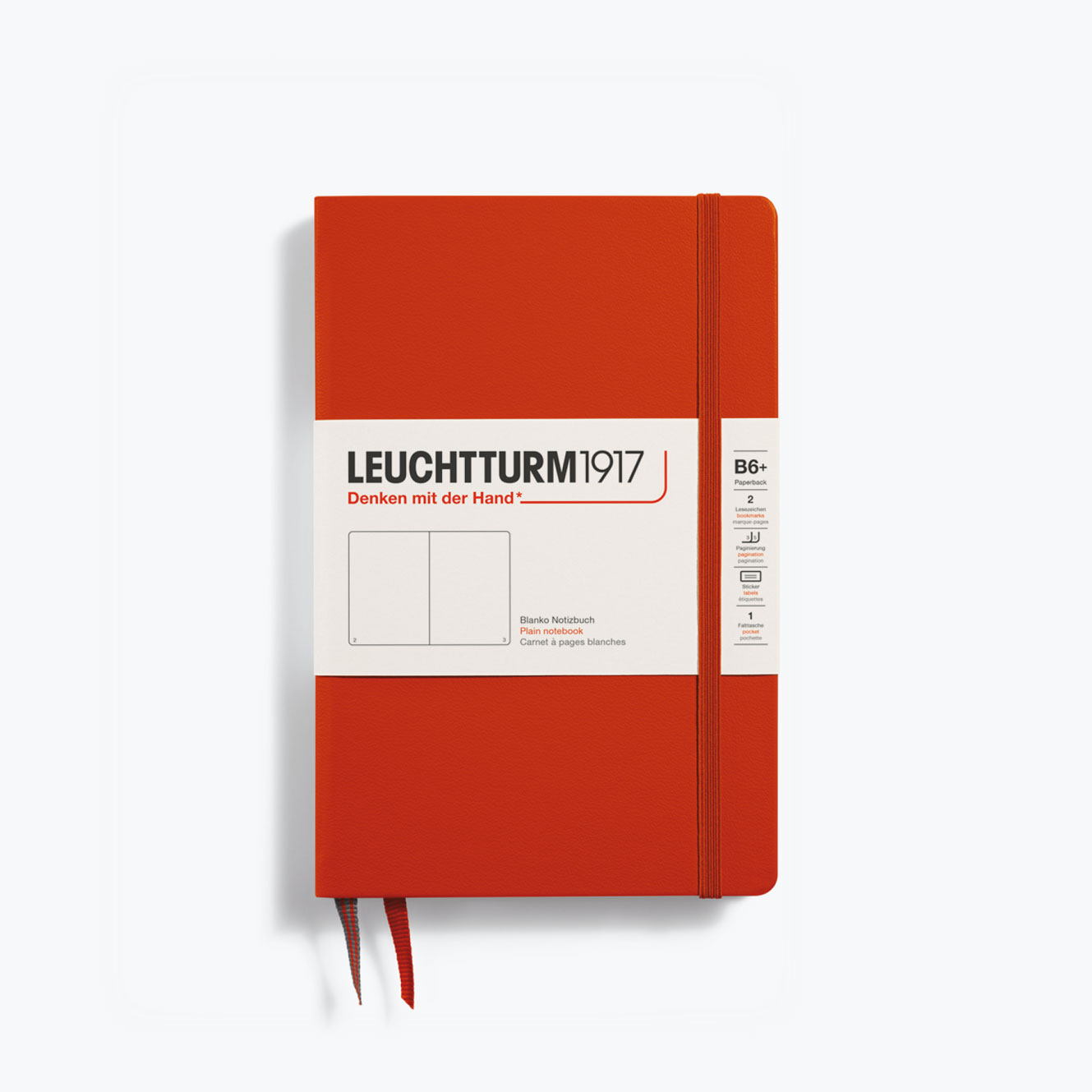 Leuchtturm1917 - Notebook - Hardcover - B6+ - Fox Red <Outgoing>