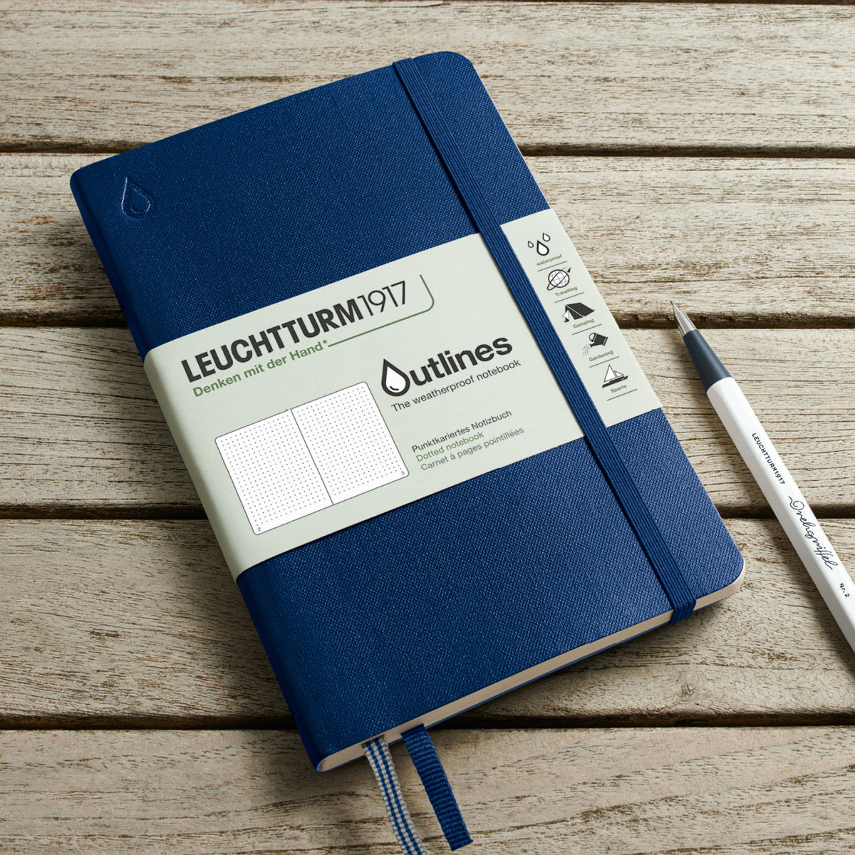 Leuchtturm1917 - Notebook - B6+ - Outlines - Navy Blue