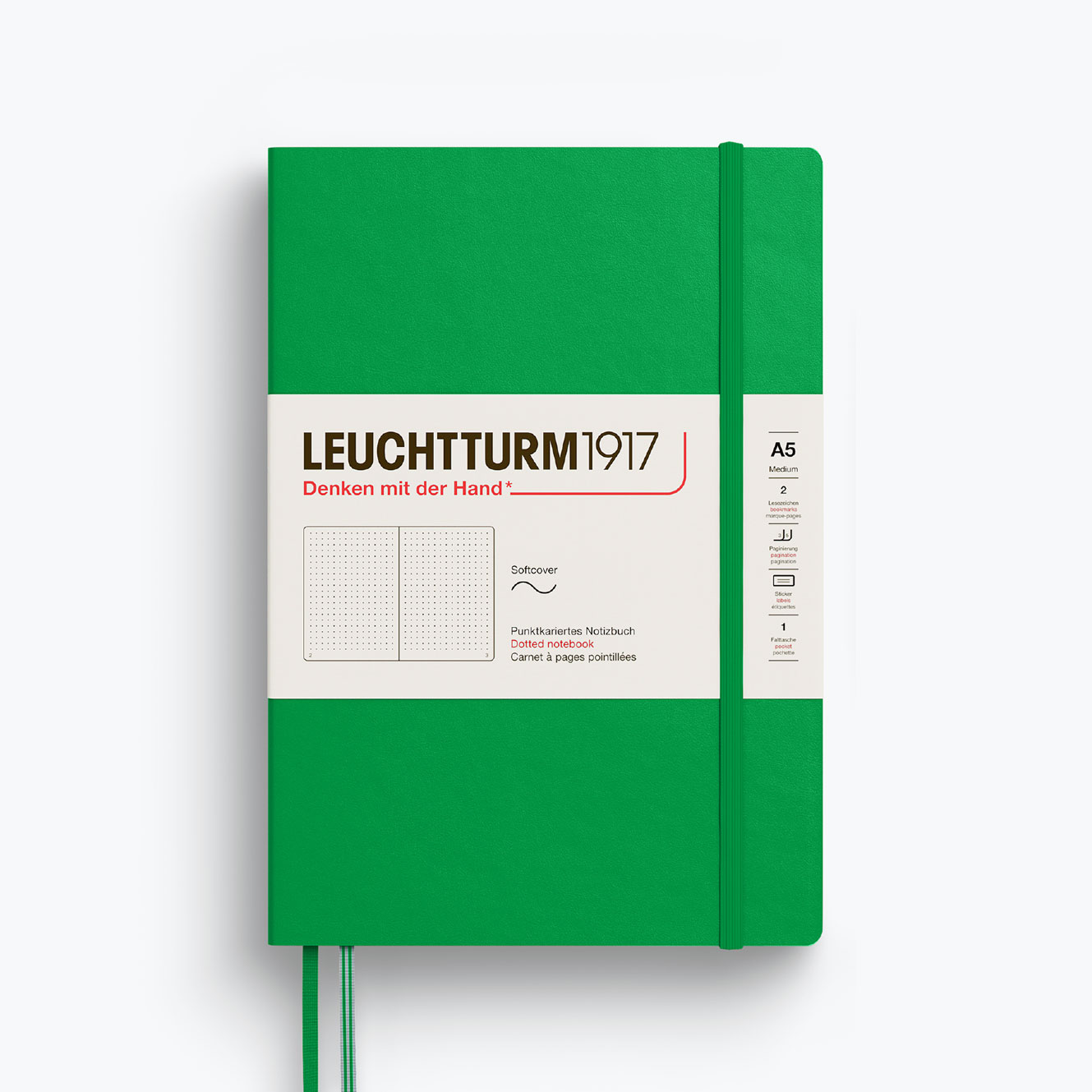 Leuchtturm1917 - Notebook - Softcover - A5 - Spring Leaf <Outgoing>