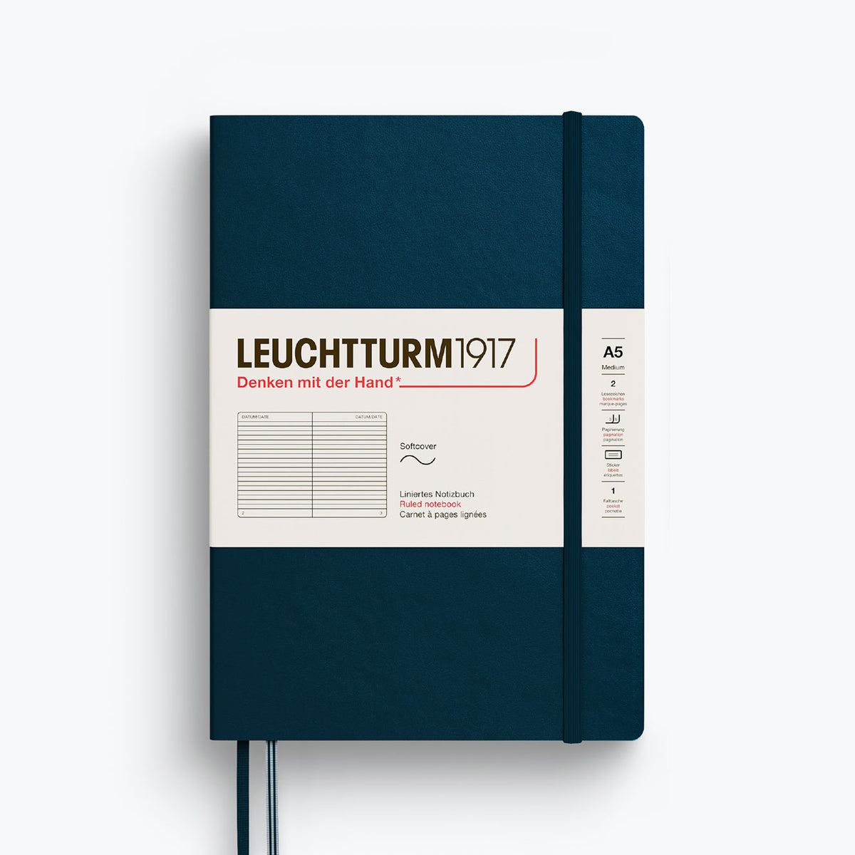 Leuchtturm1917 - Notebook - Softcover - A5 - Deep Sea <Outgoing>