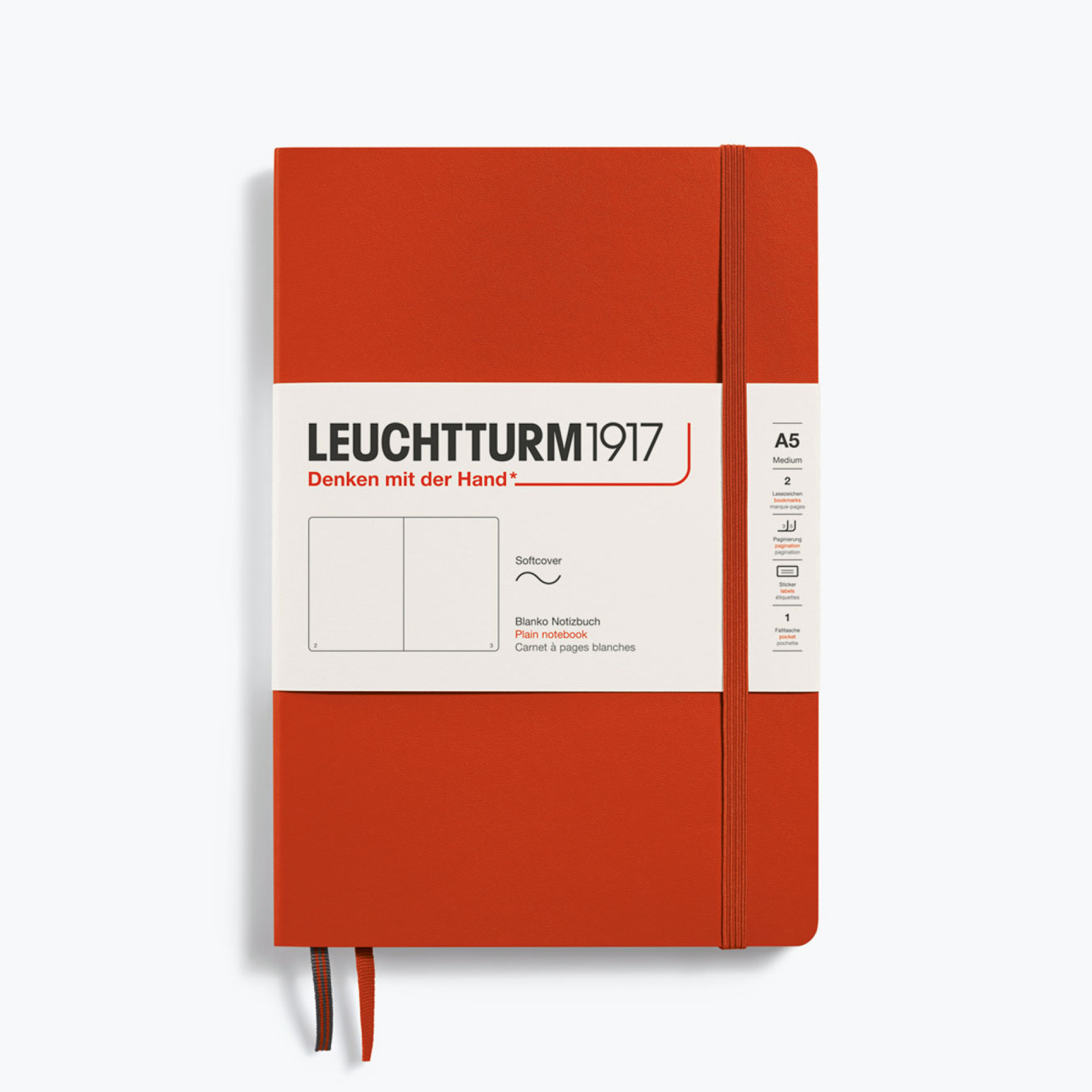 Leuchtturm1917 - Notebook - Softcover - A5 - Fox Red <Outgoing>
