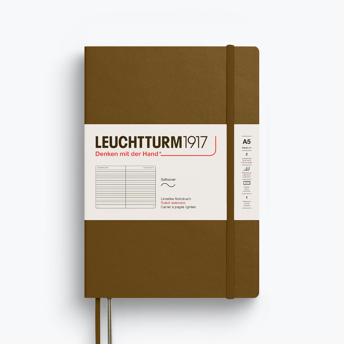 Leuchtturm1917 - Notebook - Softcover - A5 - Spice Brown <Outgoing>