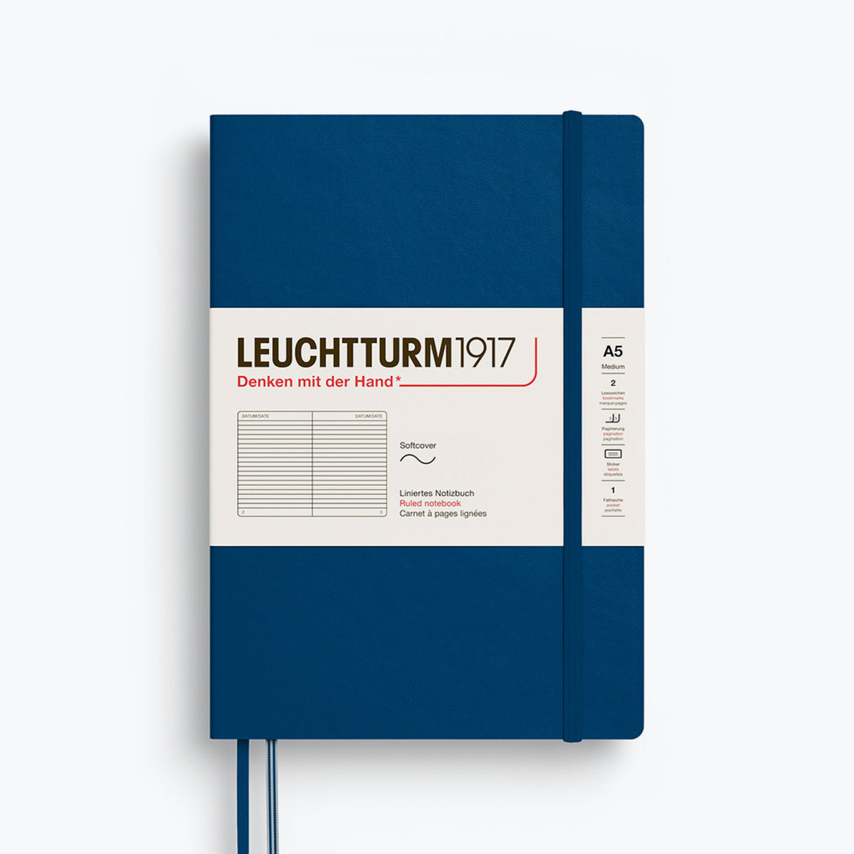 Leuchtturm1917 - Notebook - Softcover - A5 - Indigo