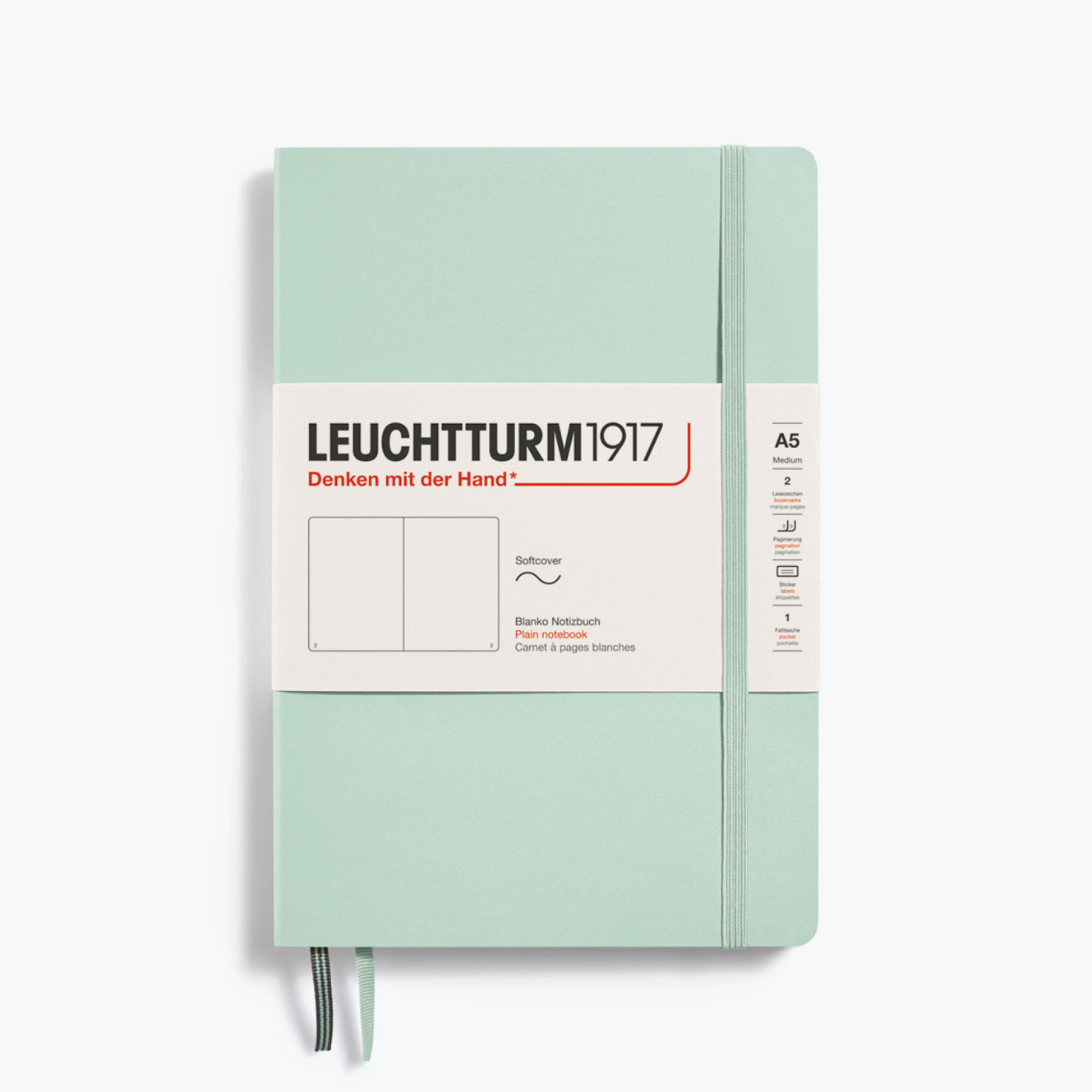 Leuchtturm1917 - Notebook - Softcover - A5 - Mint Green <Outgoing>