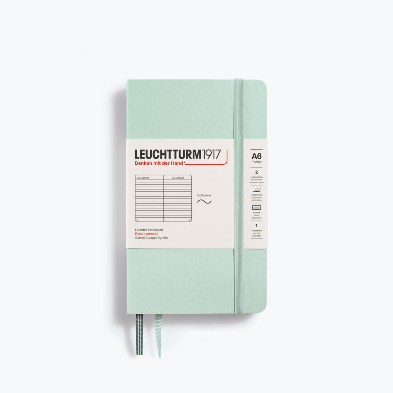 Leuchtturm1917 - Notebook - Softcover - A6 - Mint Green <Outgoing>