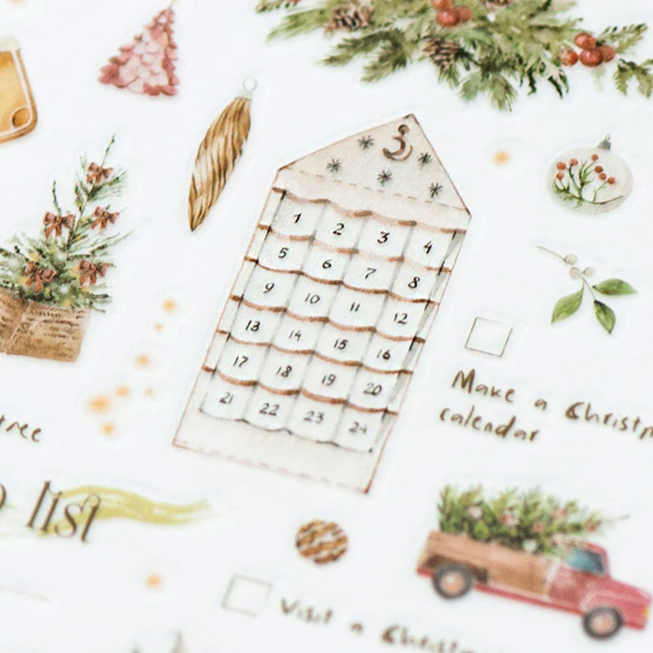 MU Lifestyle - Planner Sticker - Print On - Christmas - #022X <Outgoing>
