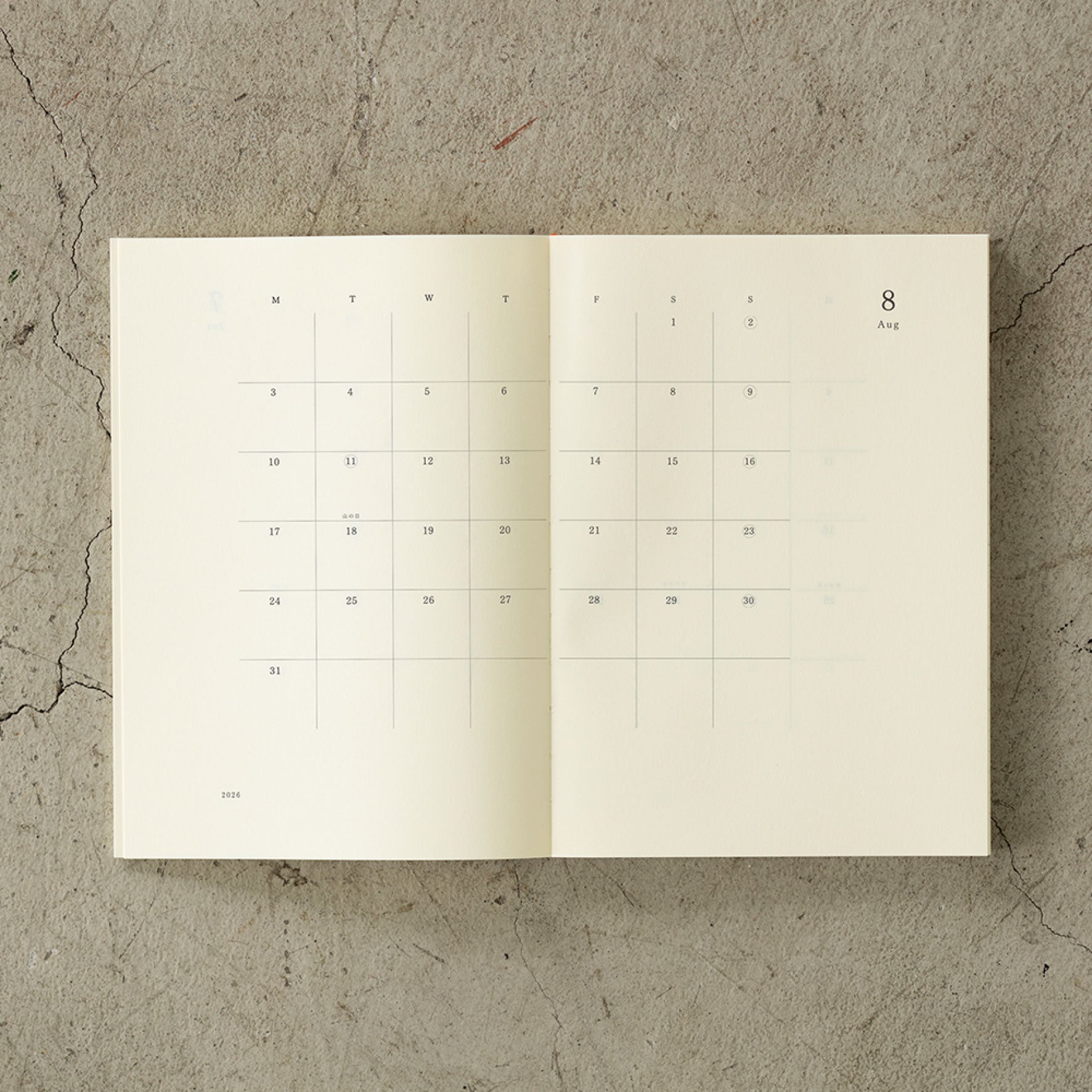 Midori - 2026 Diary - MD Notebook - A5