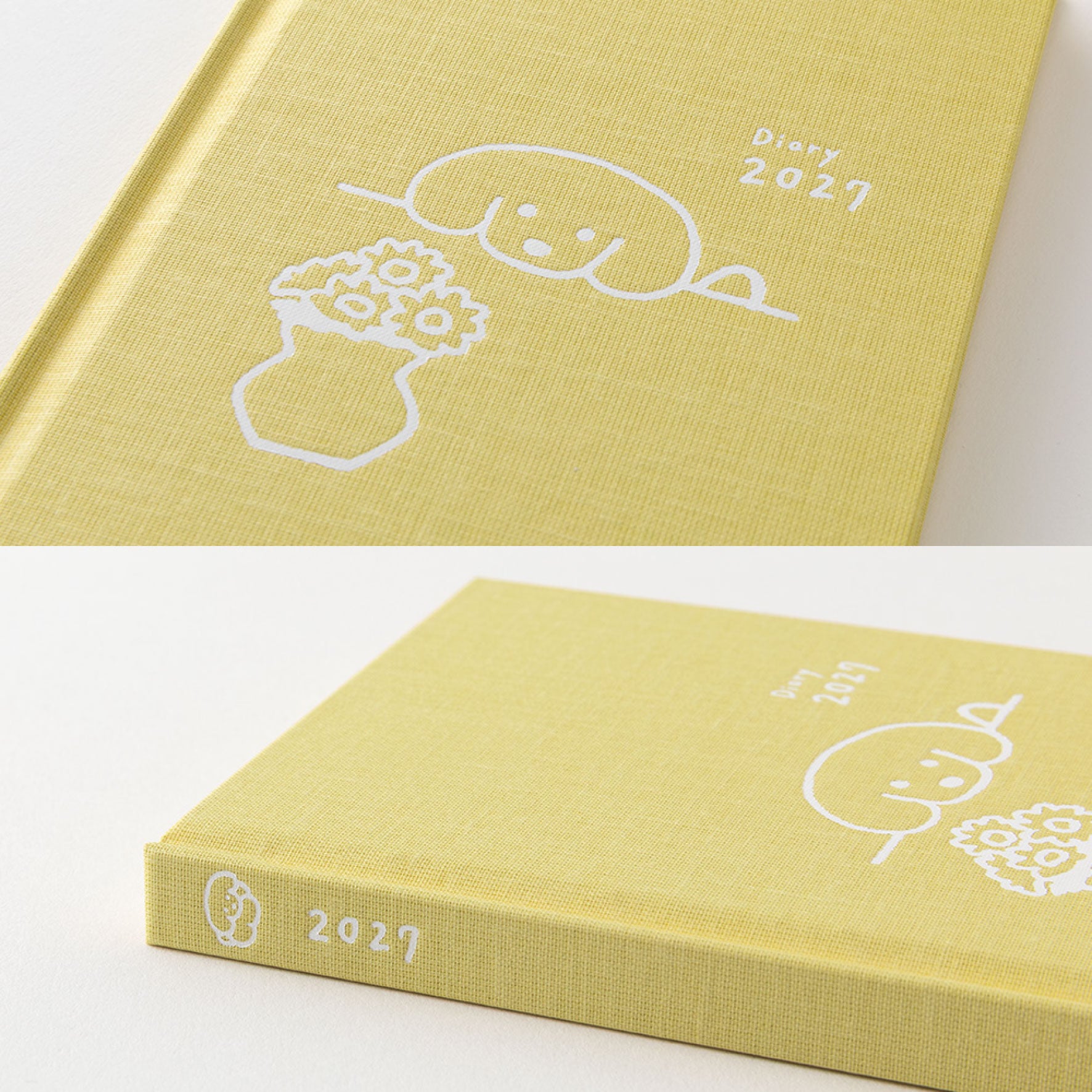 Midori - 2027 Diary - Book Style - B6 - Dogs Yellow