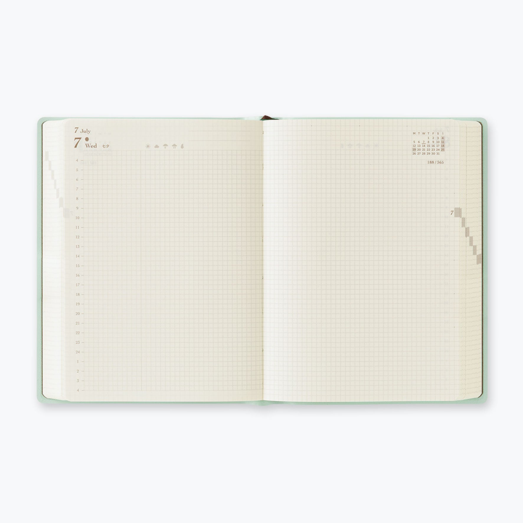 Midori - 2027 Diary - Hibino - A6 - Pink