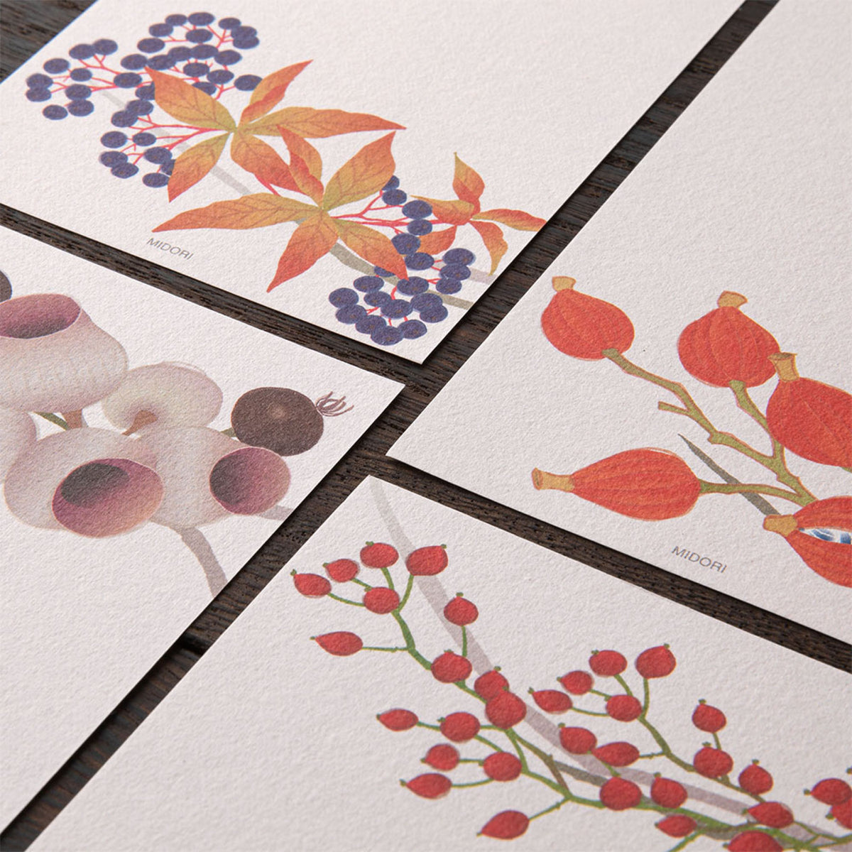 Midori - Letter Pad - Kami - Autumn Wreath