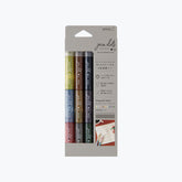 Box of Midori join-dots markers in in muted tones