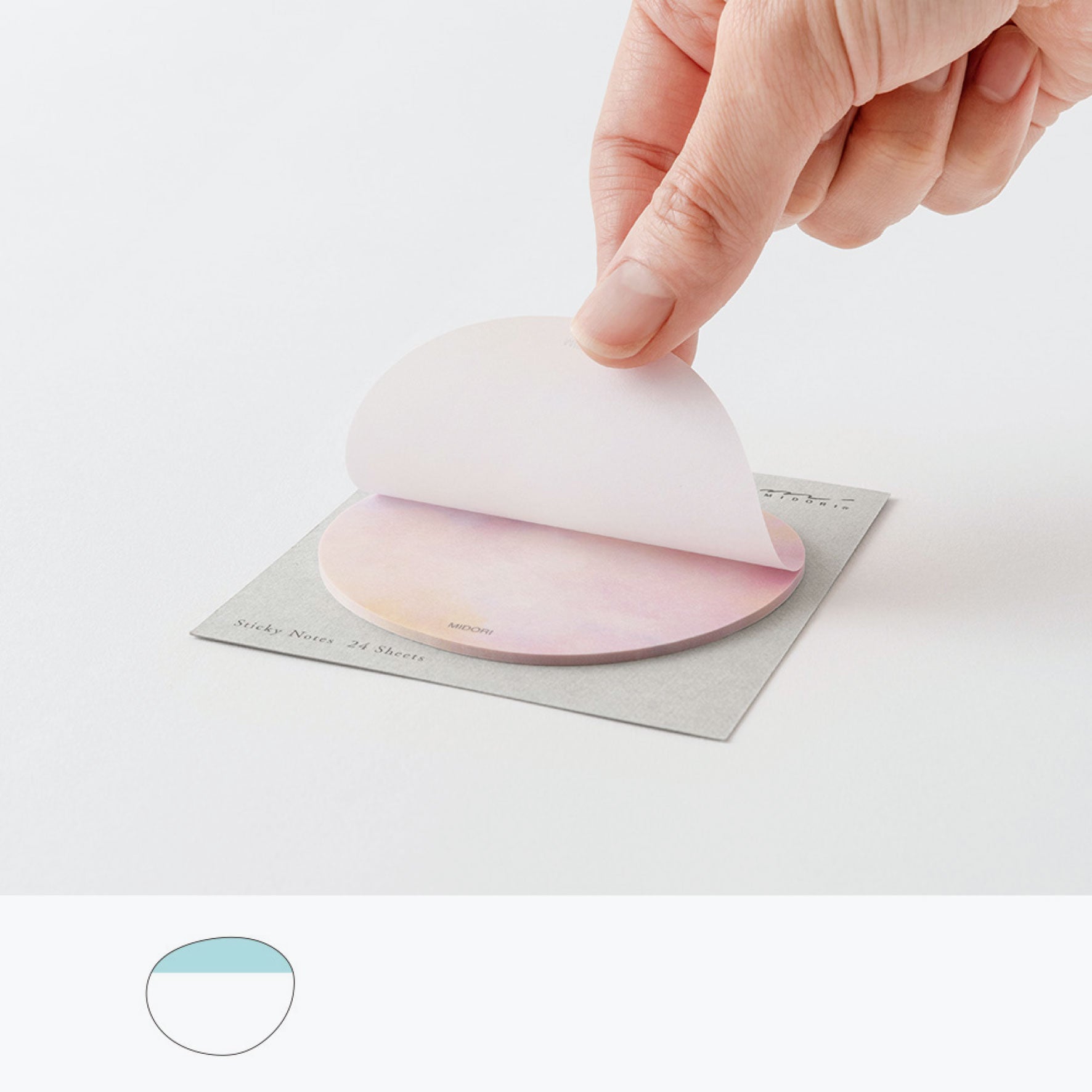 Midori - Notepad - Sticky Notes - Transparent - Sunset