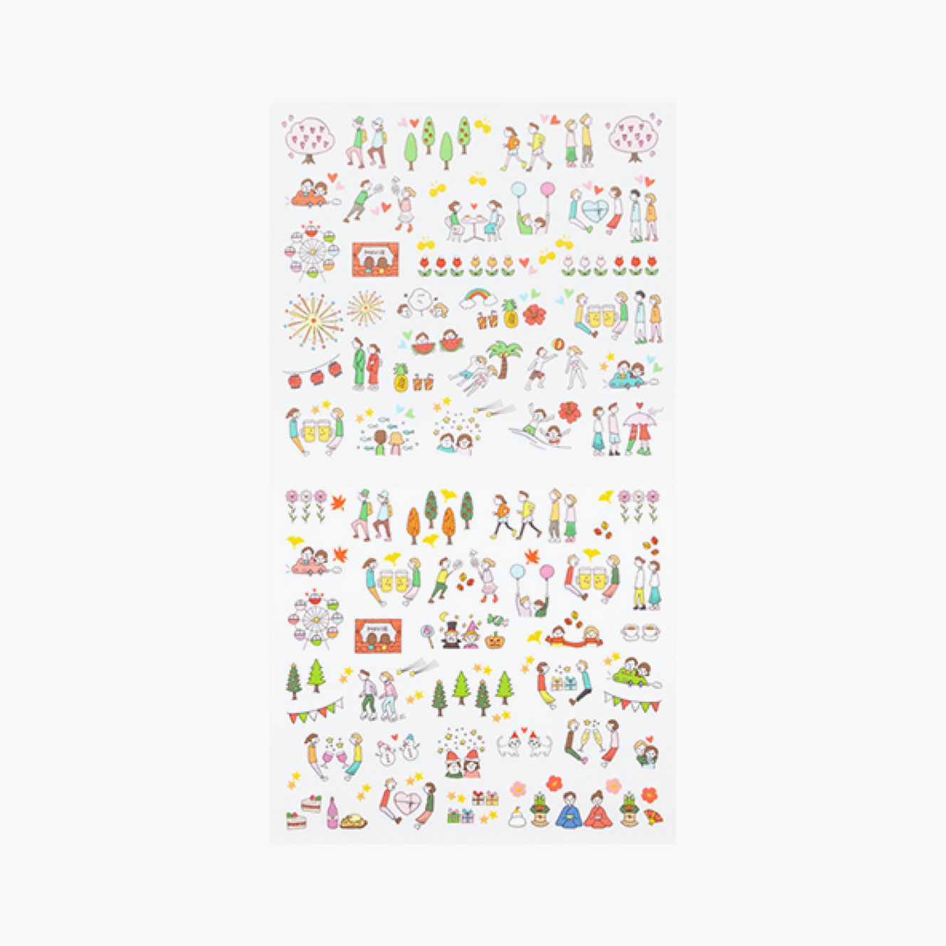 Midori - Planner Sticker - Seal Collection - Season Date <Outgoing>