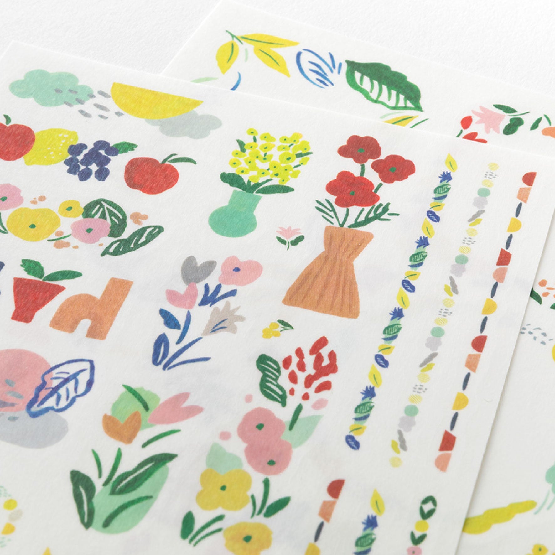 Midori - Planner Sticker - Yuru Log - Textile (2 Sheets)