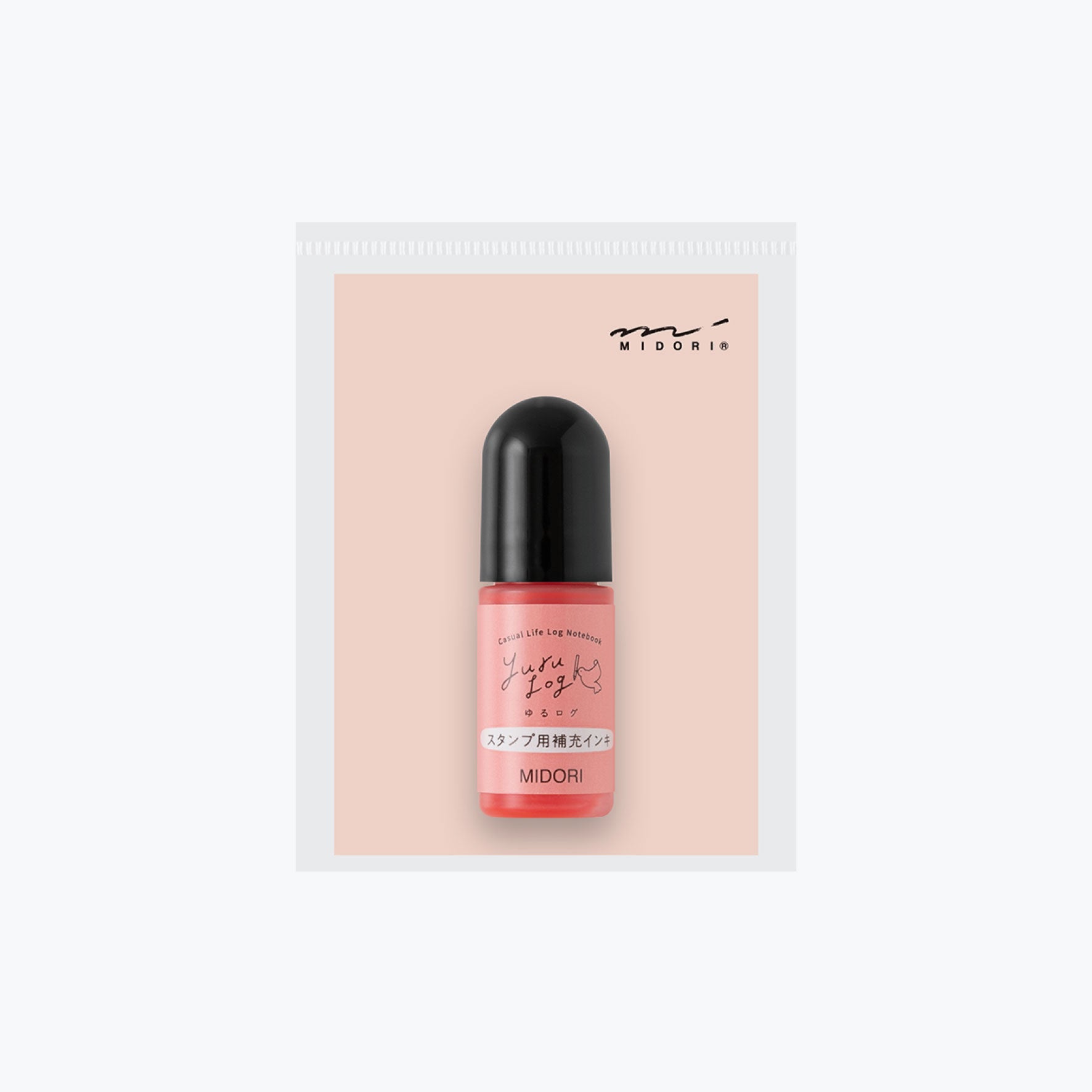 Midori Yuru Log pink stamp refill